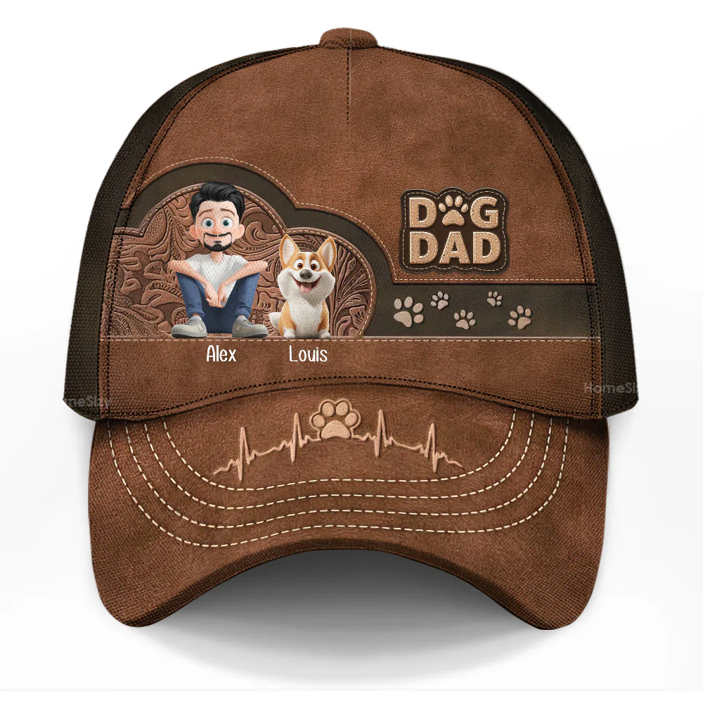 Personalized Dog Dad Hat - Father's Day, Gift For Pet Owners, Pet Lovers | CLP15 Ver2 - Image 3