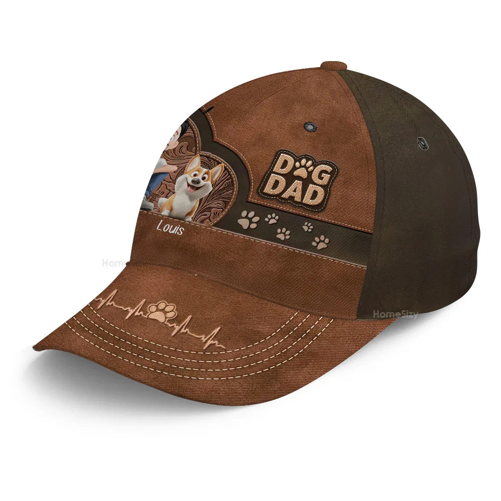 Personalized Dog Dad Hat - Father's Day, Gift For Pet Owners, Pet Lovers | CLP15 Ver2 - Image 4