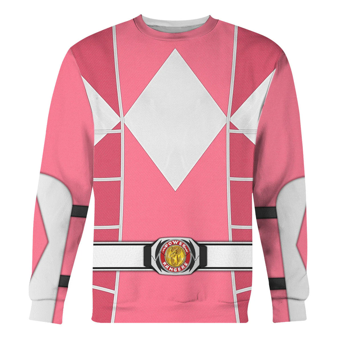 Pink Mighty Morphin Power Ranger Cosplay C2 - Hoodie Set, Sweatshirt, Sweatpants PRHS93 - Image 6