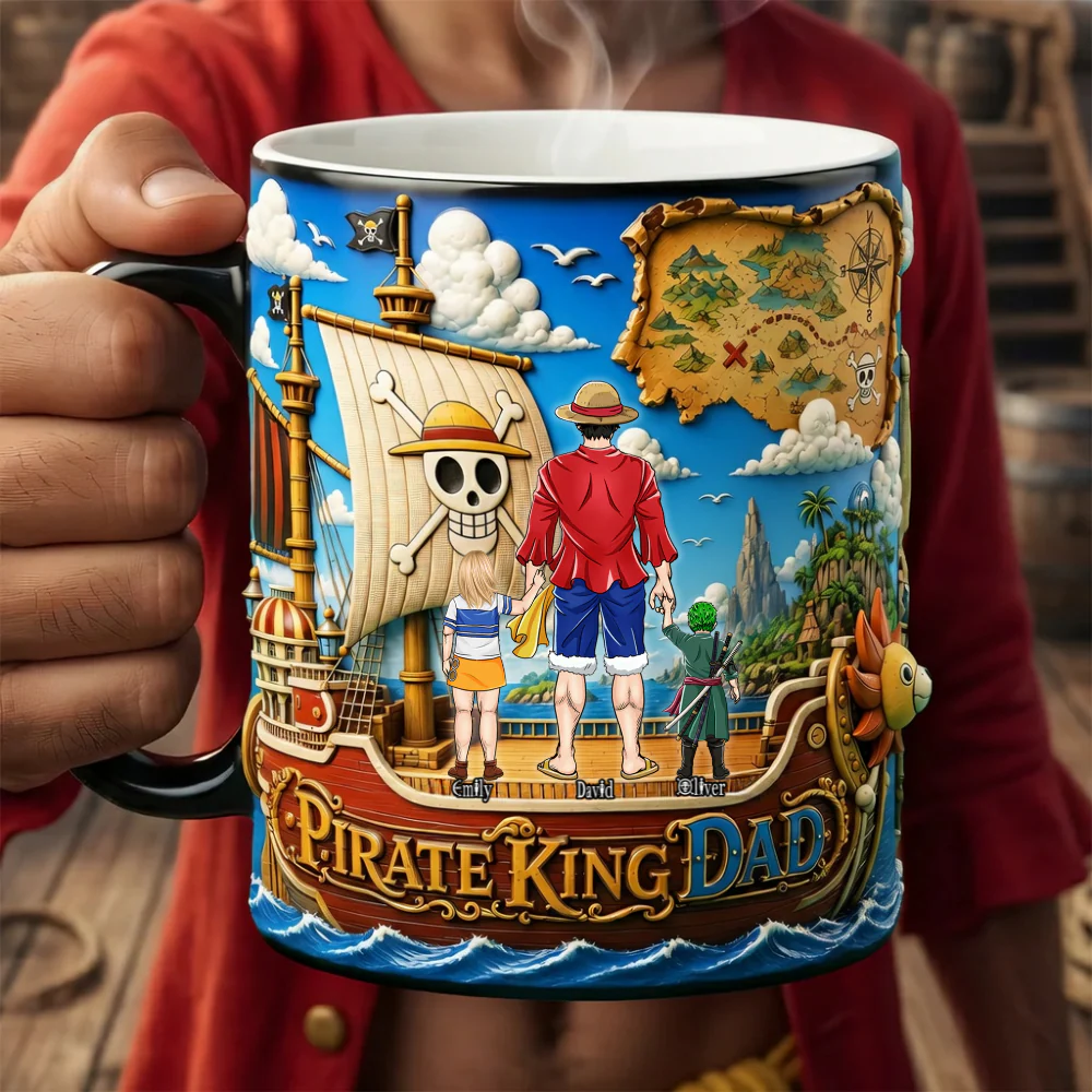 Pirate King Dad - Personalized Mug - Gift For Dad - OnPi
