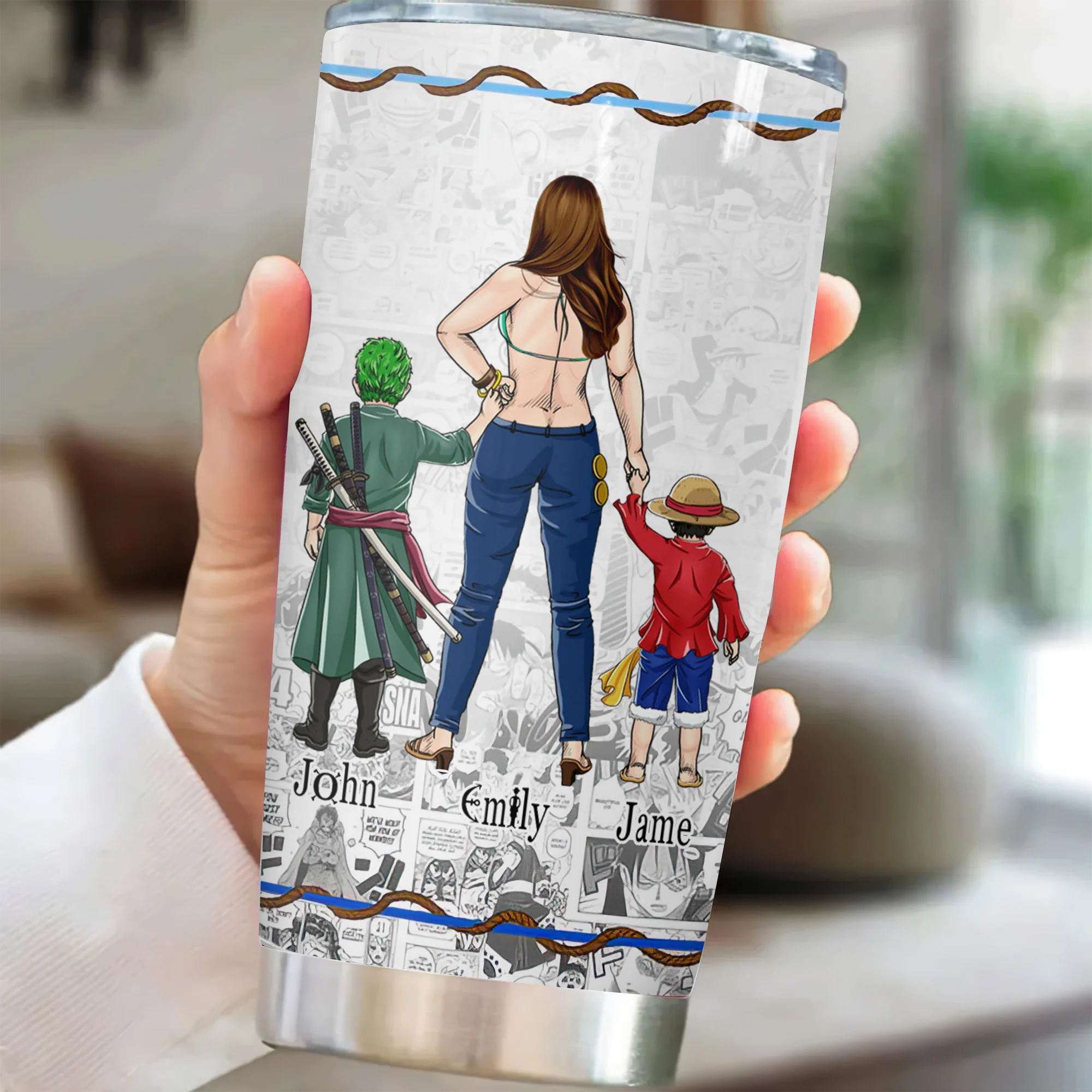 Pirate Mom I Be The Captain Of This Crew - Personalized Stainless Steel Tumbler - Gift For Mom, Mother's Day | CL11 NA94 - Image 3