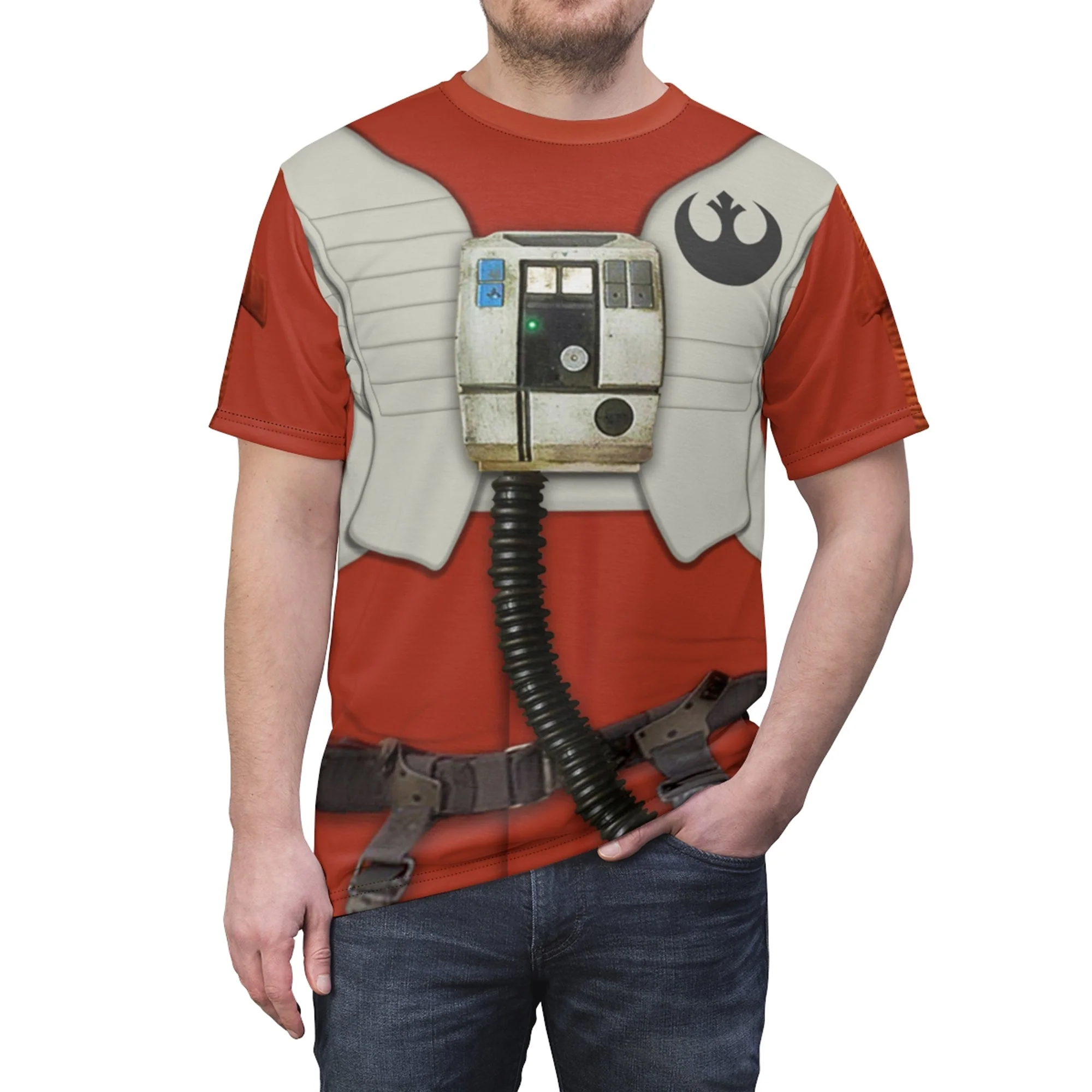 Poe Dameron Stwa Costume T-shirt For Men