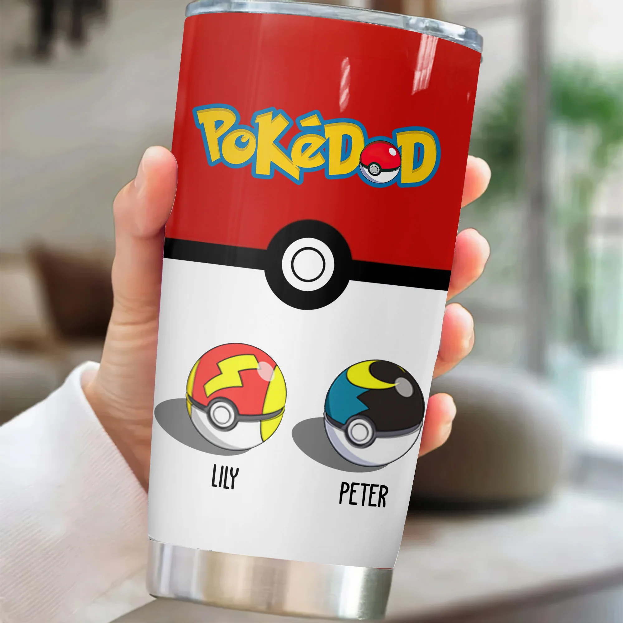 Pokemon Best Pokedad Gotta Love Them All - Personalized Stainless Steel Tumbler - Gift For Dad, Father's Day | CL010 NA94 - Image 4