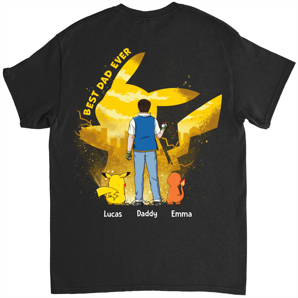 PoMo Best Dad Ever - Personalized Shirt 2 Side - Gift For Him, Father's Day | CL59 HH01 - Image 6