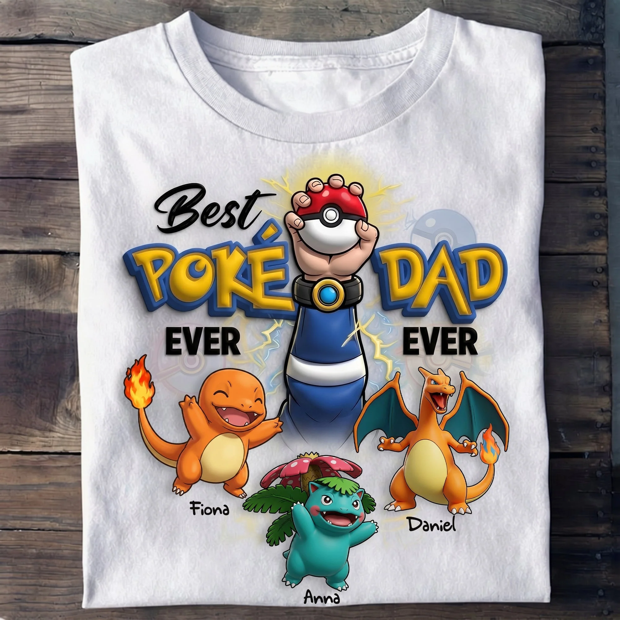 PoMo Best Dad Ever - Personalized Shirt - Gift For Dad, Movies Fan