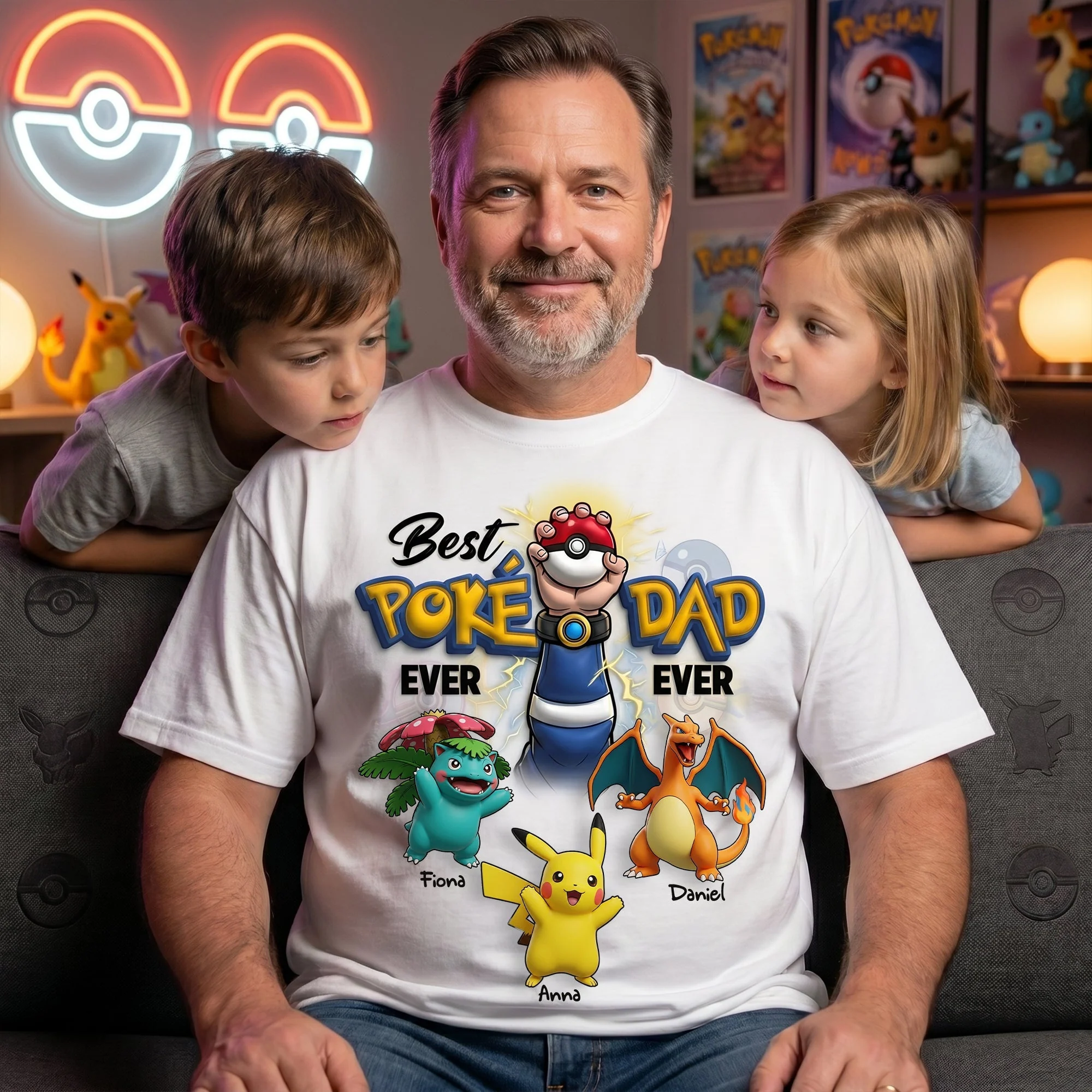 PoMo Best Dad Ever - Personalized Shirt - Gift For Dad, Movies Fan - Image 3