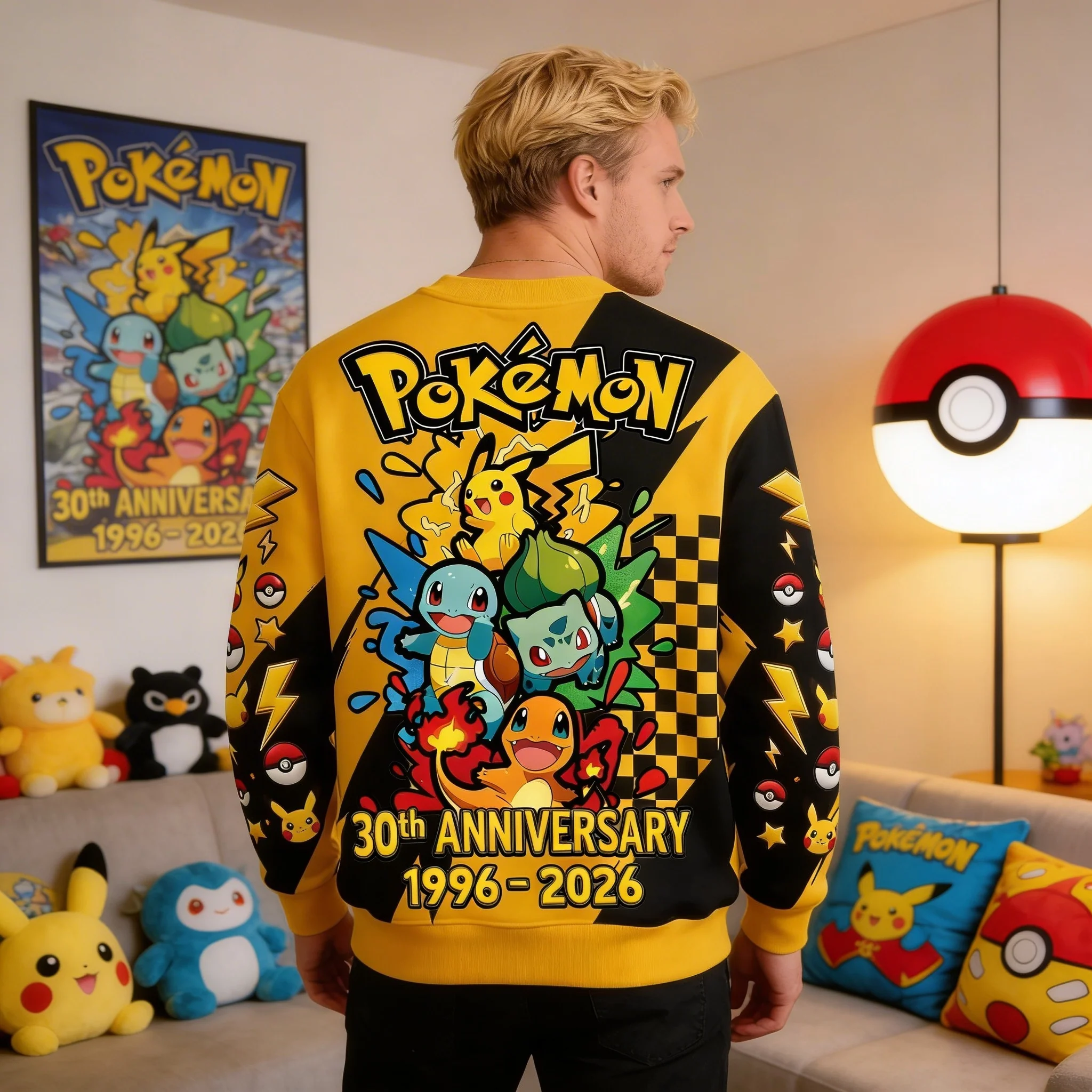 PoMo Celebrate 30 Years Of Catching Them All - Personalized All Over Shirt - Anniversary Gift For Movie Fans HH01 - Image 7