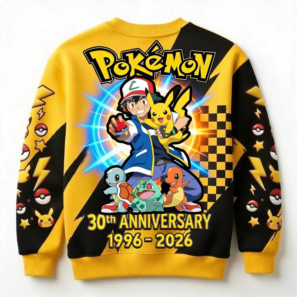 PoMo Celebrate 30 Years Of Catching Them All - Personalized All Over Shirt - Anniversary Gift For Movie Fans HH01 - Image 2