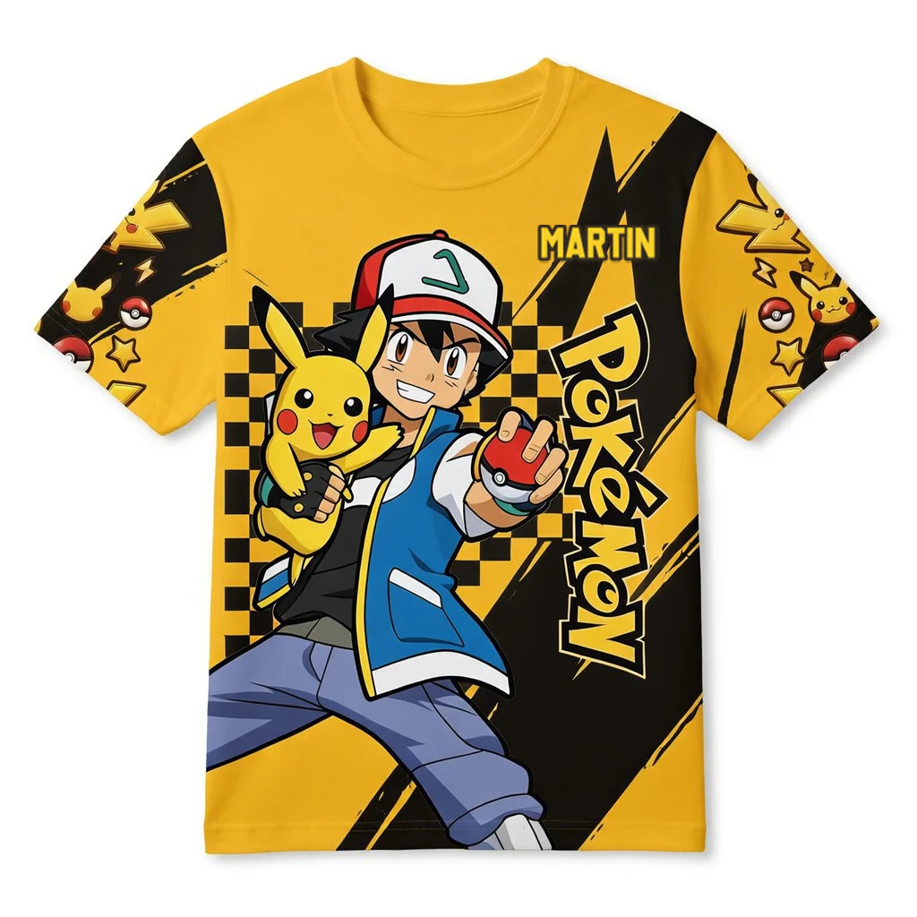 PoMo Celebrate 30 Years Of Catching Them All - Personalized All Over Shirt - Anniversary Gift For Movie Fans HH01 - Image 5
