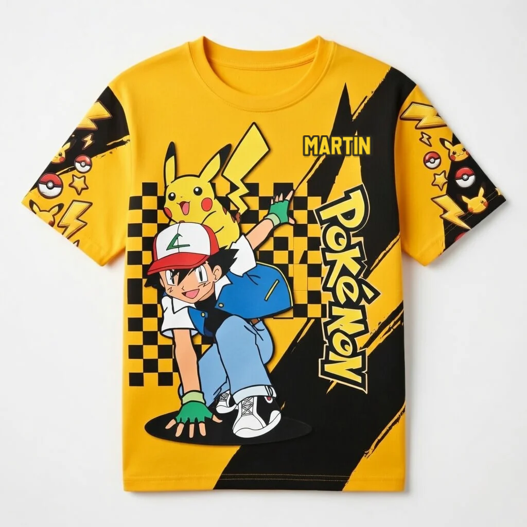 PoMo Celebrate 30 Years Of Catching Them All - Personalized All Over Shirt - Anniversary Gift For Movie Fans HH01 - Image 5