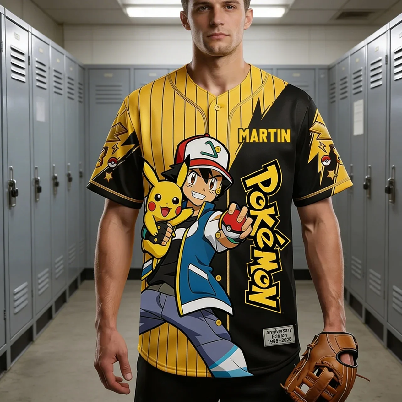 PoMo Celebrate 30 Years Of Catching Them All - Personalized Baseball Jersey For Adult, Kid, Toddler - Anniversary Gift For Movie Fans HH01 - Image 4