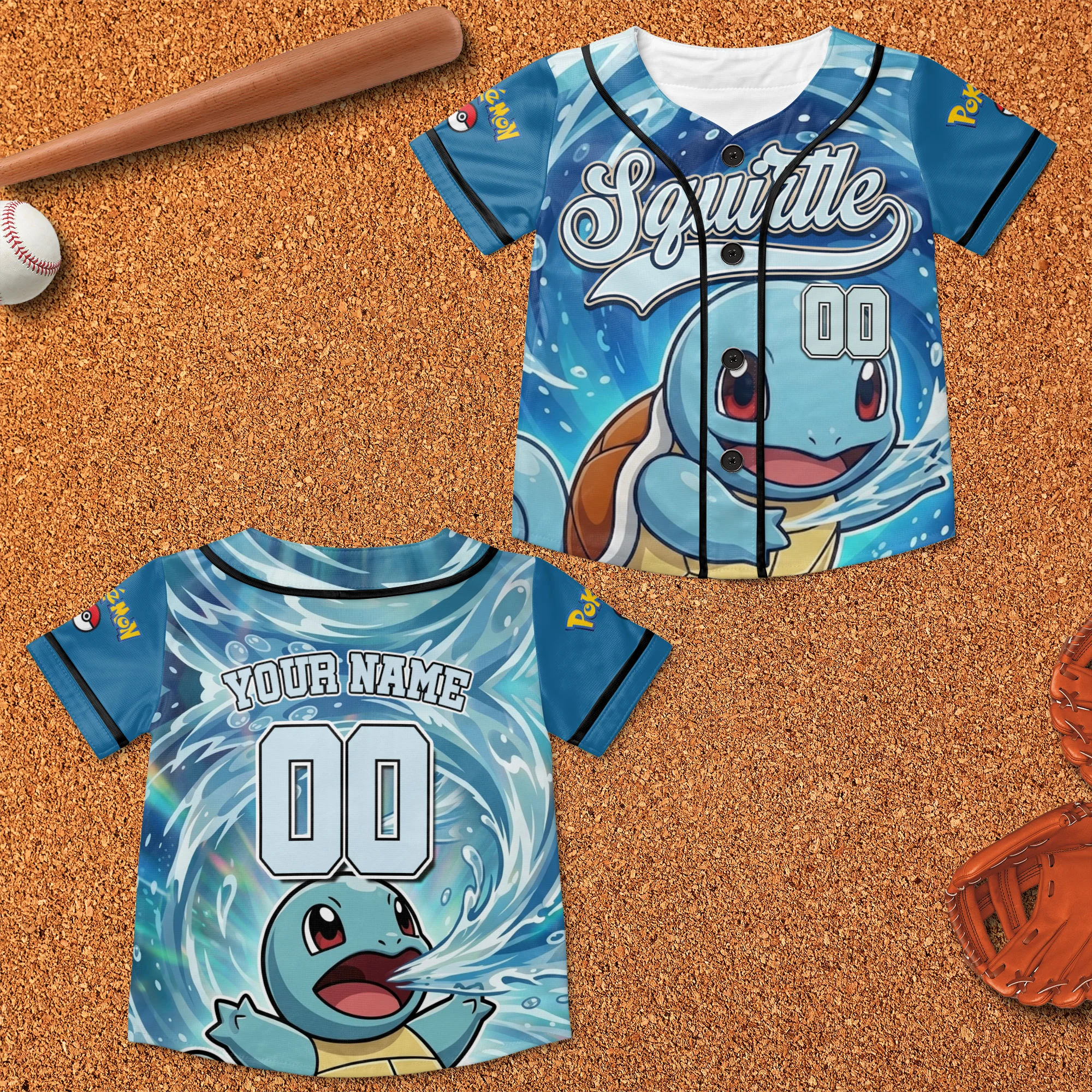 PoMo Celebrate 30 Years Of Catching Them All - Personalized Baseball Jersey - Anniversary Gift For Movie Fans HH01 - Image 7
