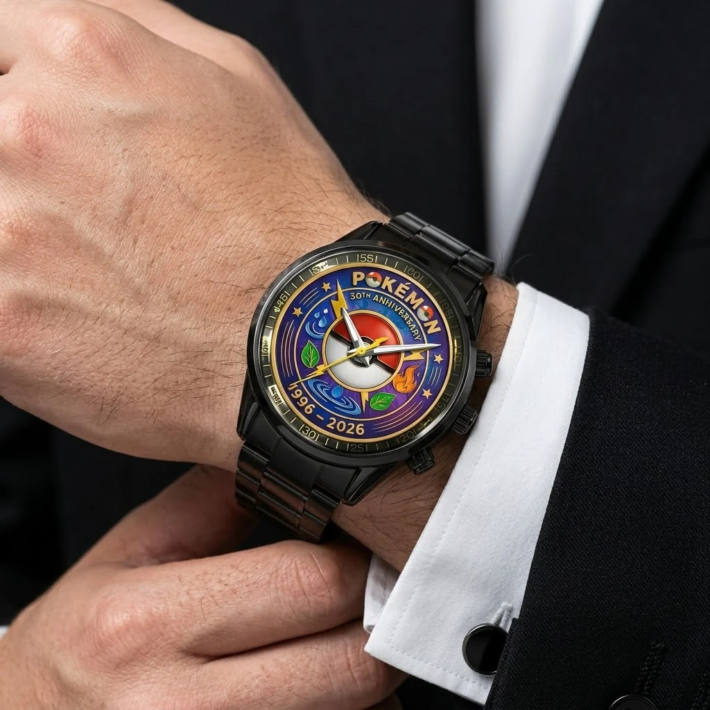 PoMo Celebrate 30 Years Of Catching Them All - Personalized Hand Watch - Anniversary Gift For Movie Fans NL122 - Image 2