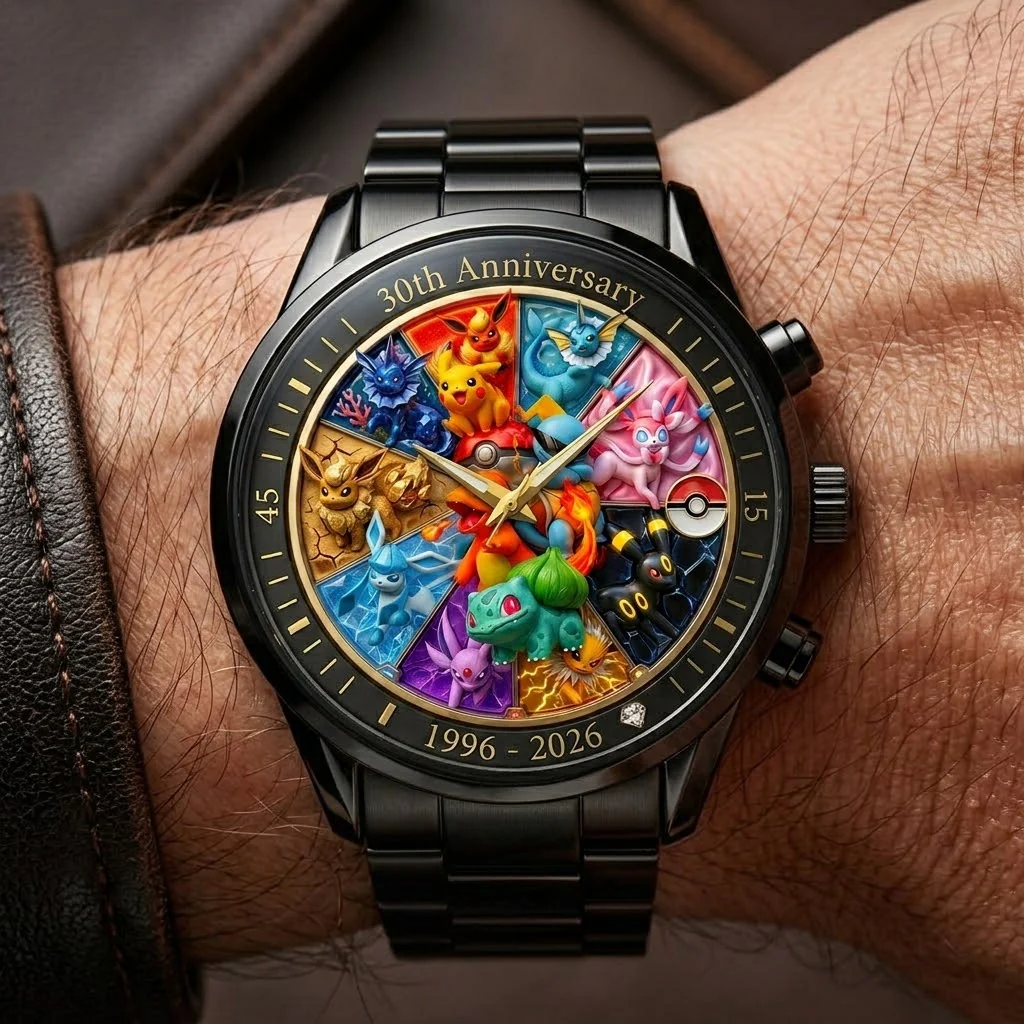 PoMo Celebrate 30 Years Of Catching Them All - Personalized Hand Watch - Gift For Movie Fans - Image 3