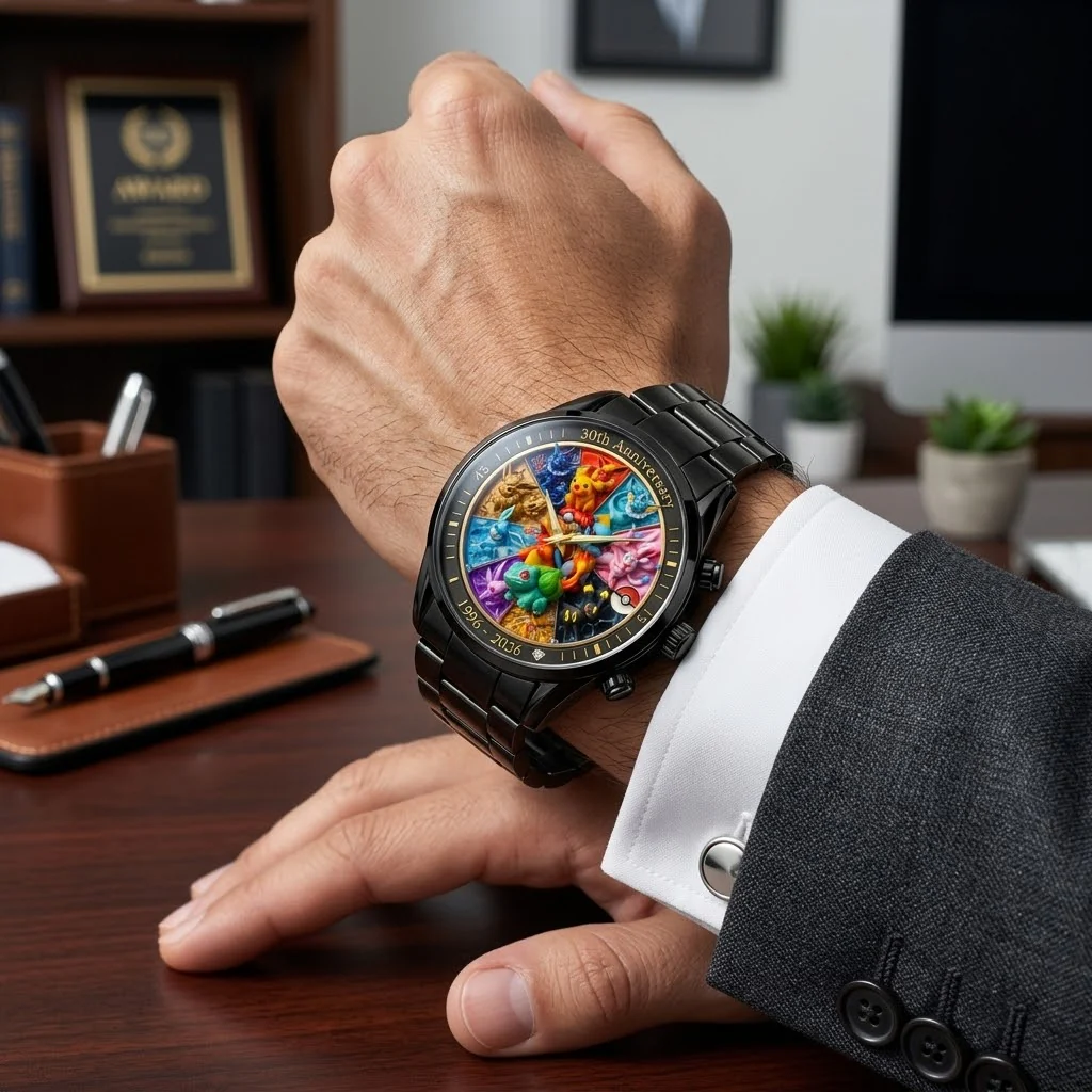 PoMo Celebrate 30 Years Of Catching Them All - Personalized Hand Watch - Gift For Movie Fans - Image 4