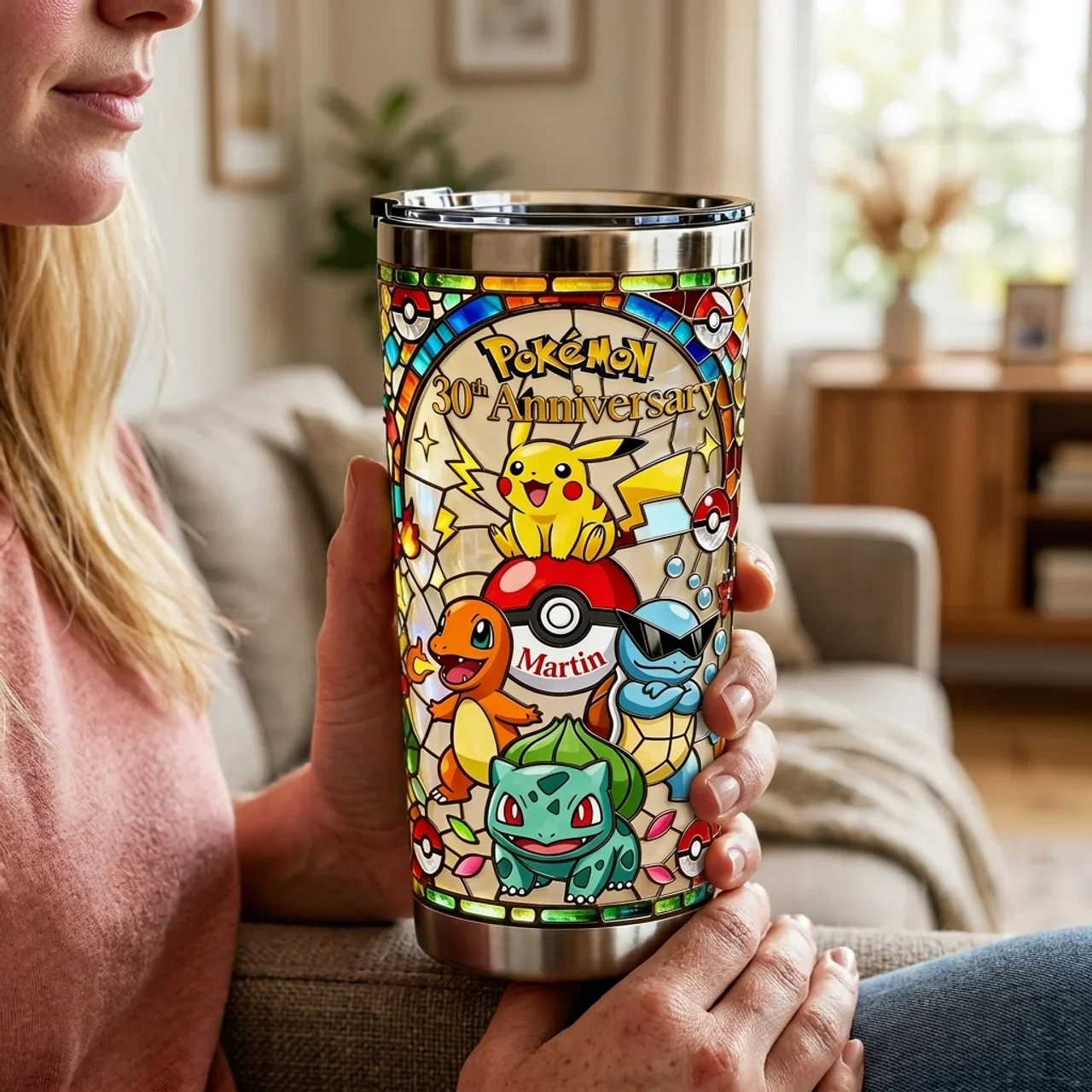 PoMo Celebrate 30 Years Of Catching Them All - Personalized Tumbler - Anniversary Gift For Movie Fans NL122 - Image 5