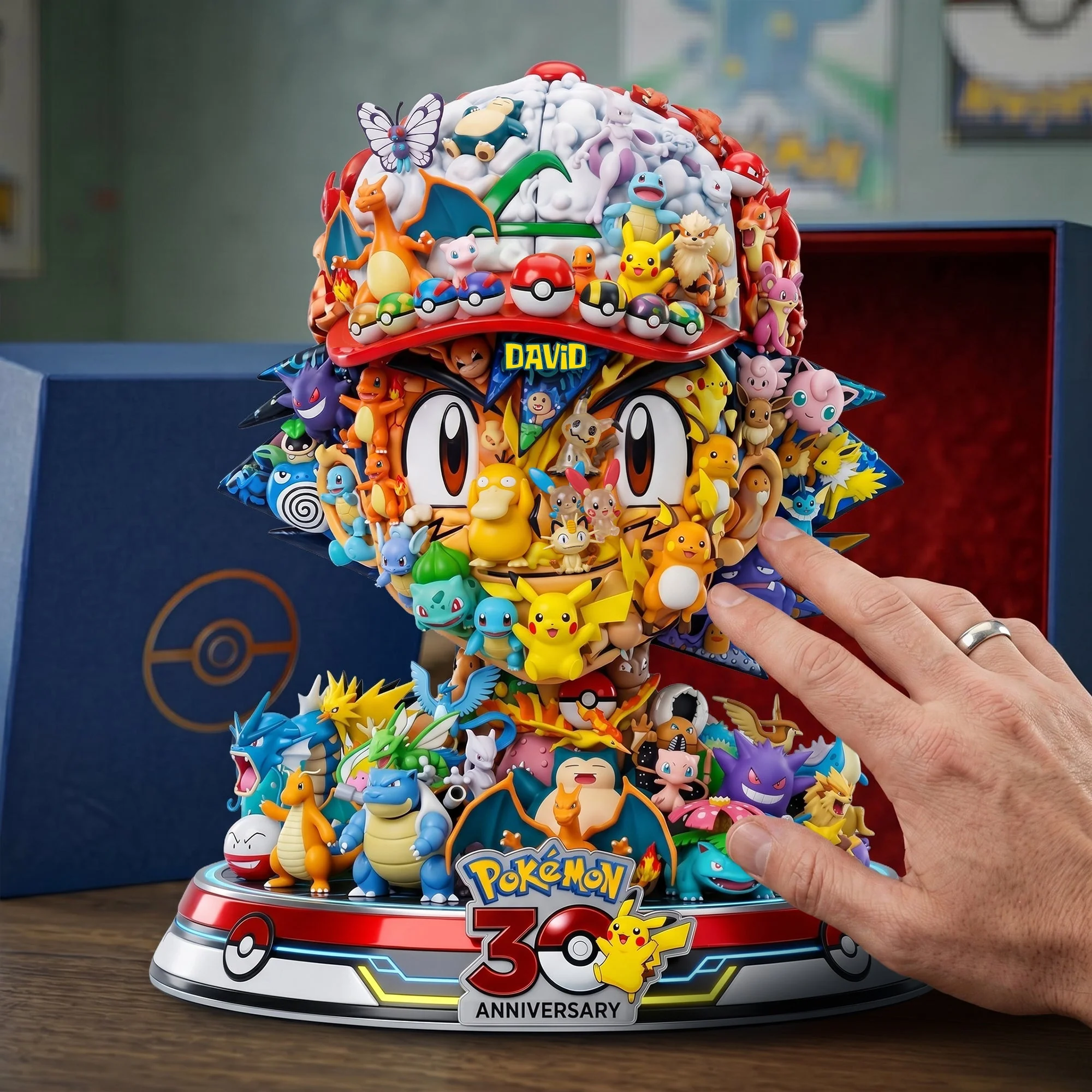 PoMo Celebrate 30 Years Of Legend - Gotta Catch 'Em All - Personalized Acrylic Plaque - Gift For Fan Movies - Image 3