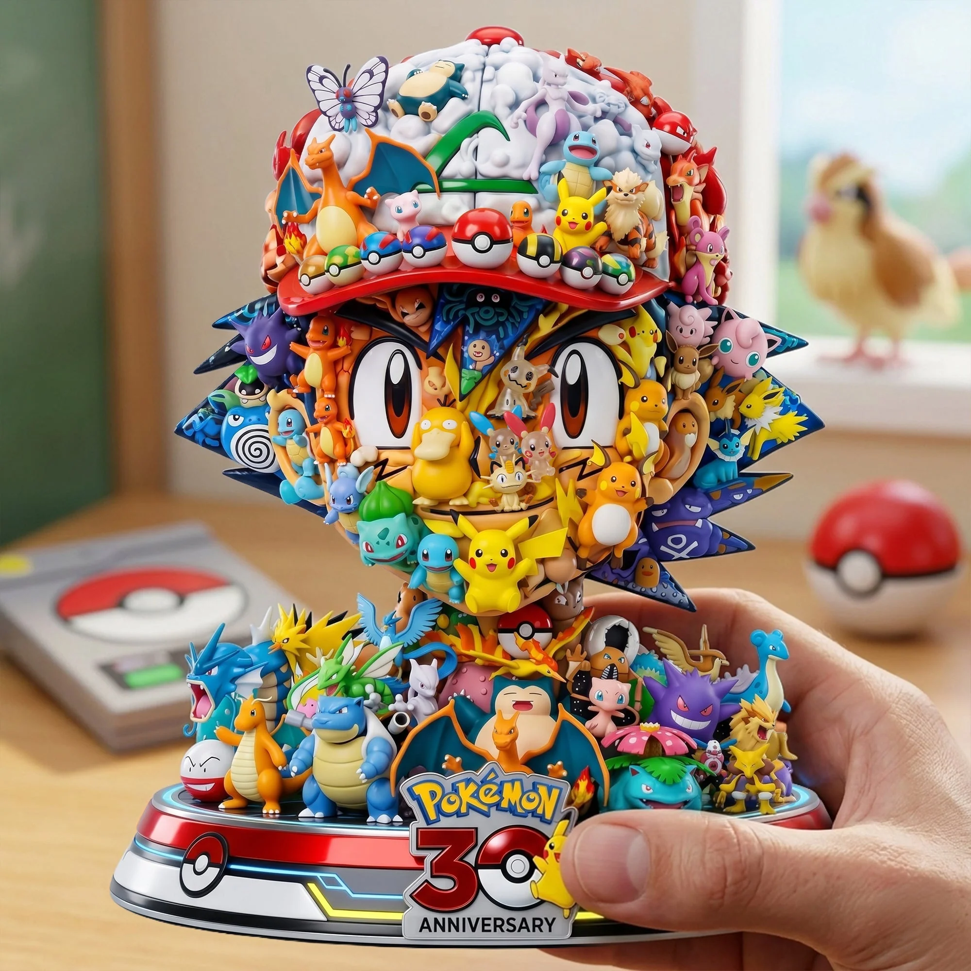 PoMo Celebrate 30 Years Of Legend - Gotta Catch 'Em All - Personalized Acrylic Plaque - Gift For Fan Movies - Image 4