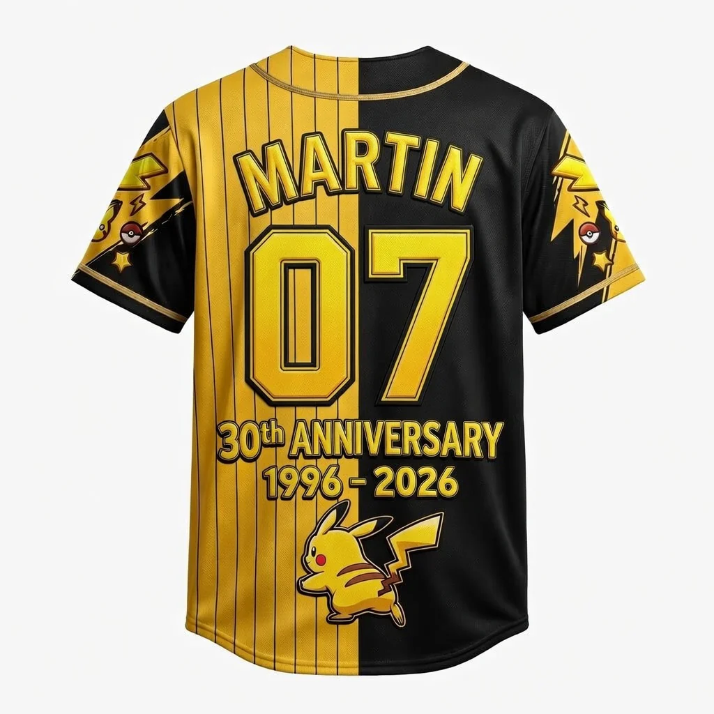 PoMo Celebrate 30th Anniversary - Personalized Baseball Jersey For Kid, Youth, Adult - Gift For Movie Fans NL122 - Image 3