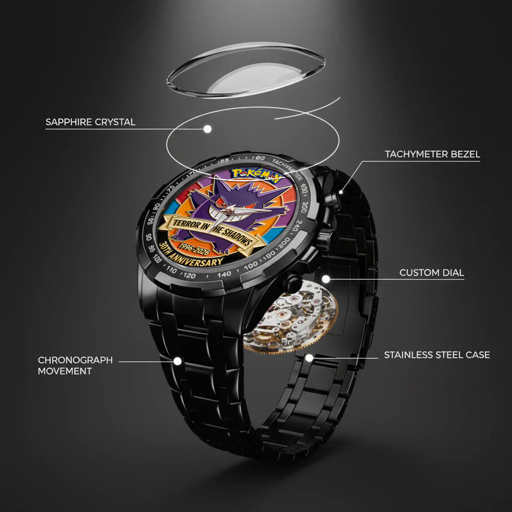 PoMo Celebrate 30th Anniversary Terror In The Shadows - Personalized Hand Watch - Gift For Movie Fans HH01 - Image 2