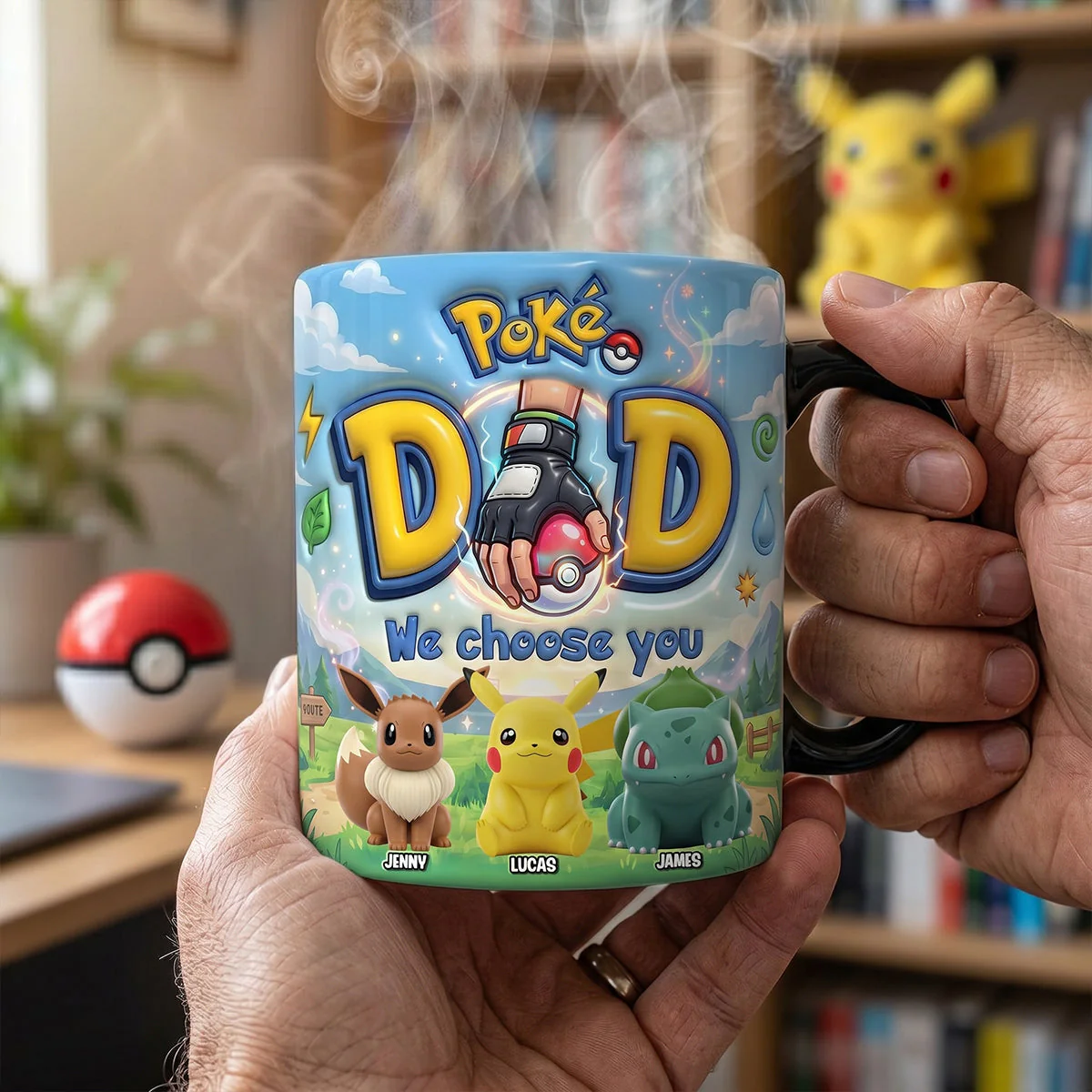 PoMo Dad We Choose You - Personalized Ceramic Mug - Gift For Movie Fans