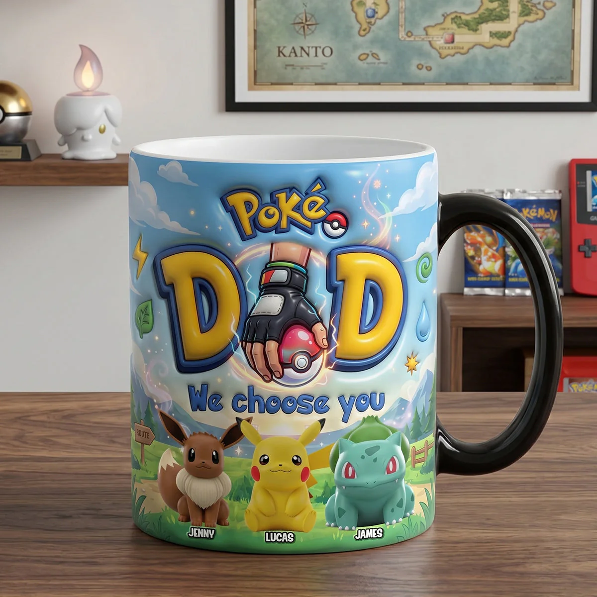 PoMo Dad We Choose You - Personalized Ceramic Mug - Gift For Movie Fans - Image 3