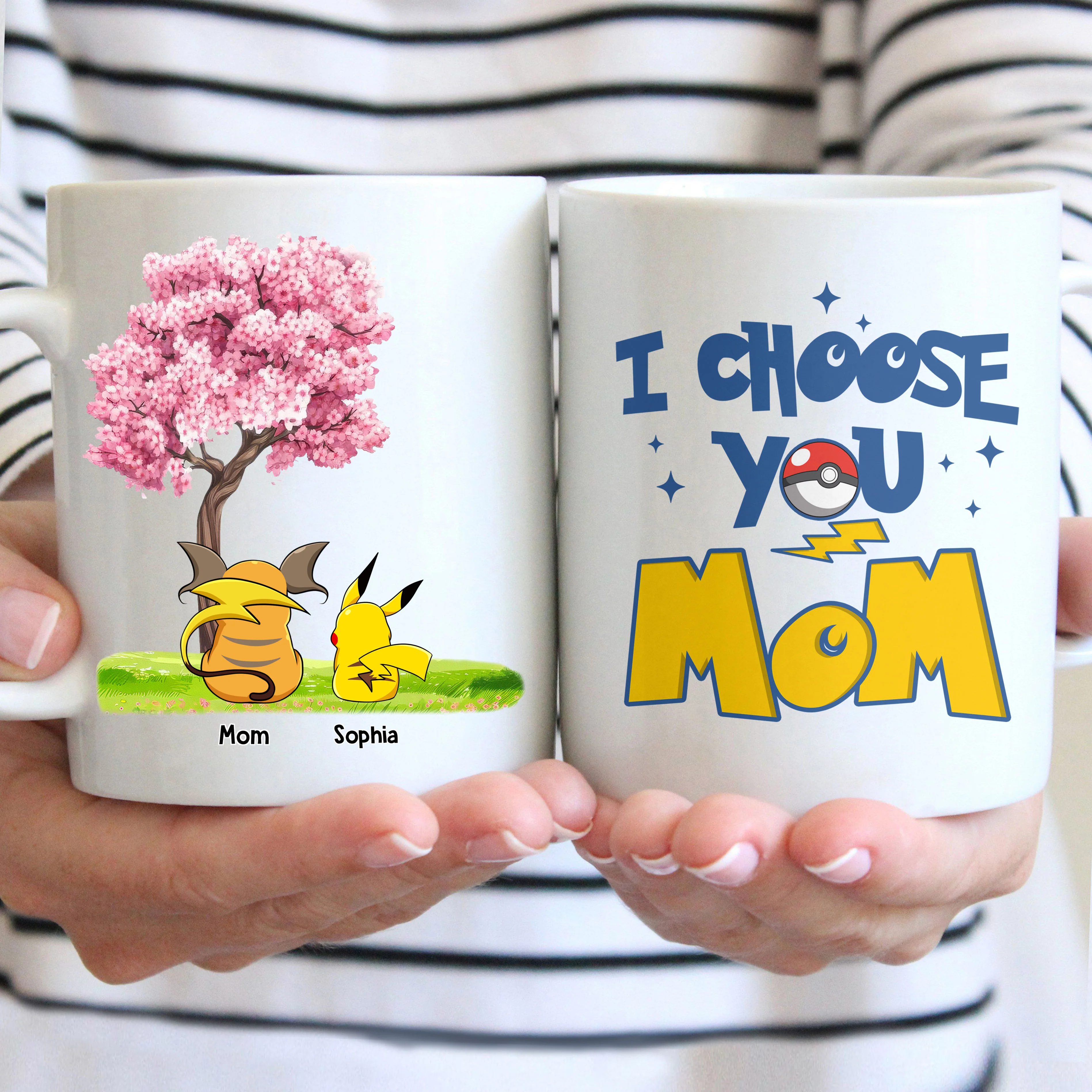 PoMo I Choose You Mom - Personalized White Mug - Gift For Mother's Day, Fan Movies | CL60 HH01