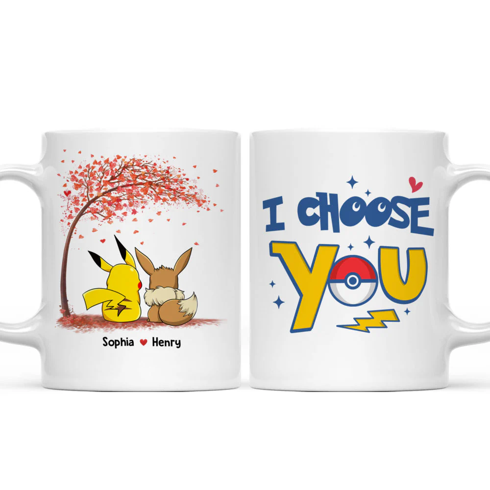 PoMo I Choose You - Personalized Mug - Gift for Couple, Him, Her | CL60 HH01 - Image 4