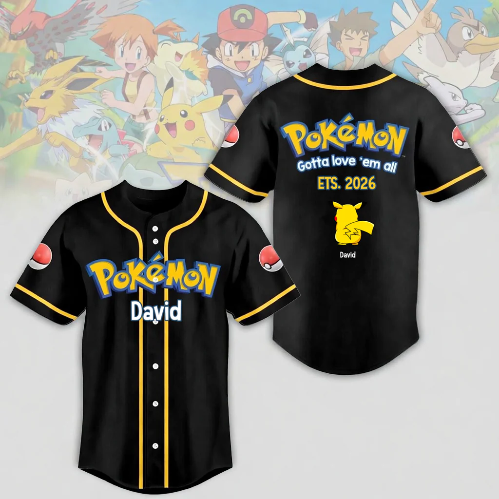 PoMo Mom And Dad Gotta Love 'Em All - Personalized Baseball Jersey For Adult, Kid, Toddler - Gift For Movie Fans | CL59 HH01 - Image 3