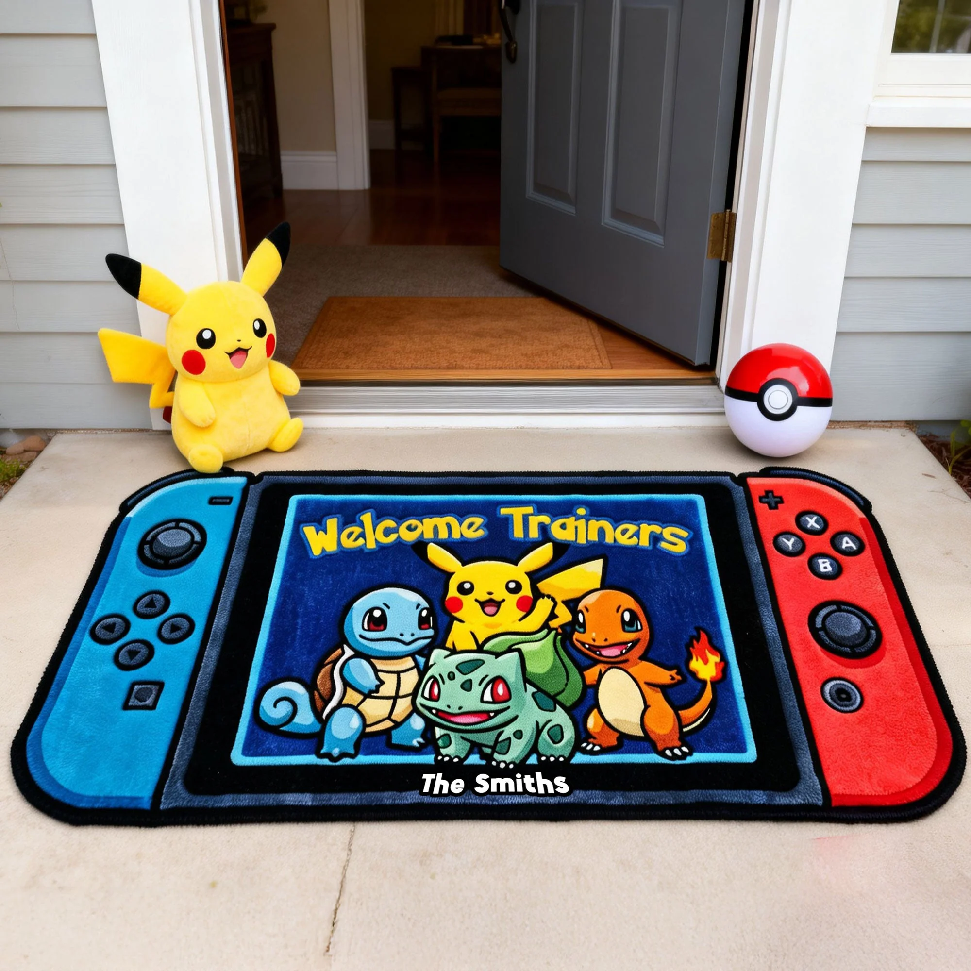 PoMo Welcome Trainer - Personalized Doormat - Gift For Movie Fans, Family NL122