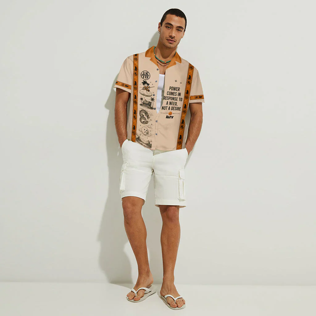 Power Comes In Response To A Need, Not A Desire - Personalized Hawaiian Shirt - DrBa - Image 3