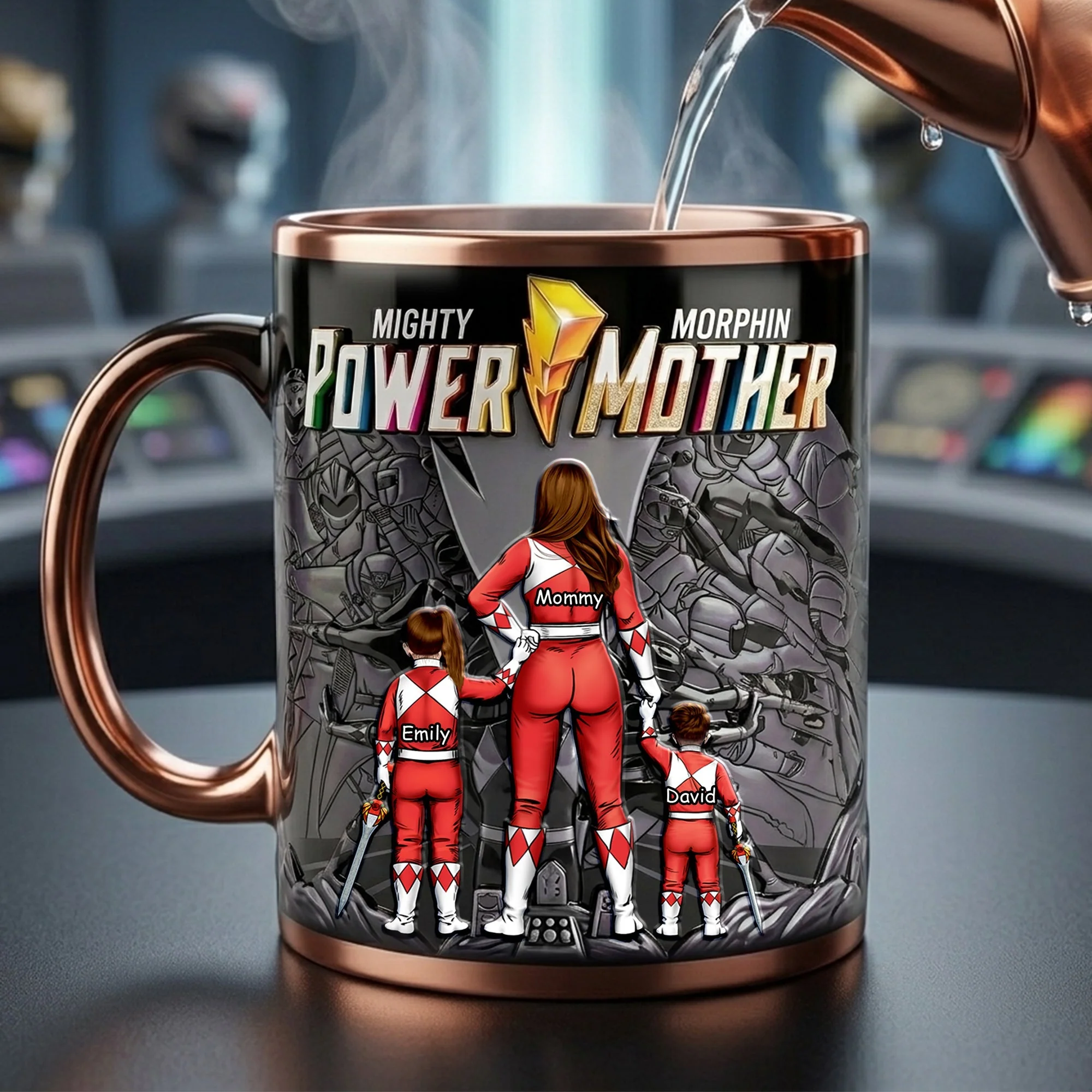 Power Mother - Personalized Accent Mug - Gift For Mom, Mother's Day, Movie Fans - Image 2
