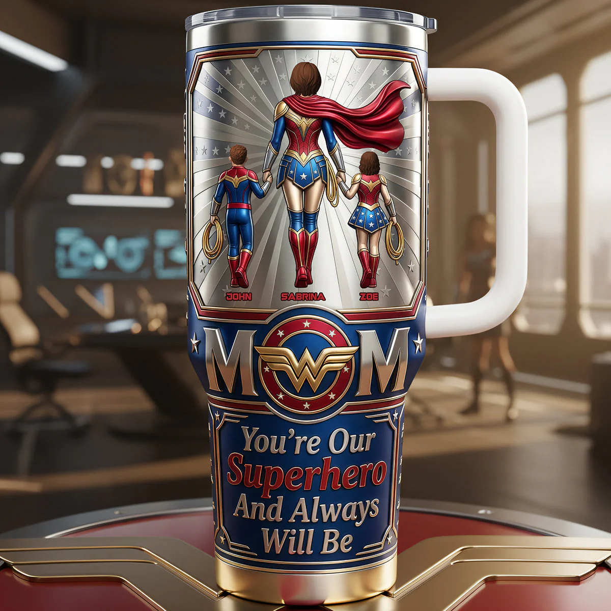 Powerful Mom & Little Ones - Personalized Tumbler - Gift For Mom - Image 2