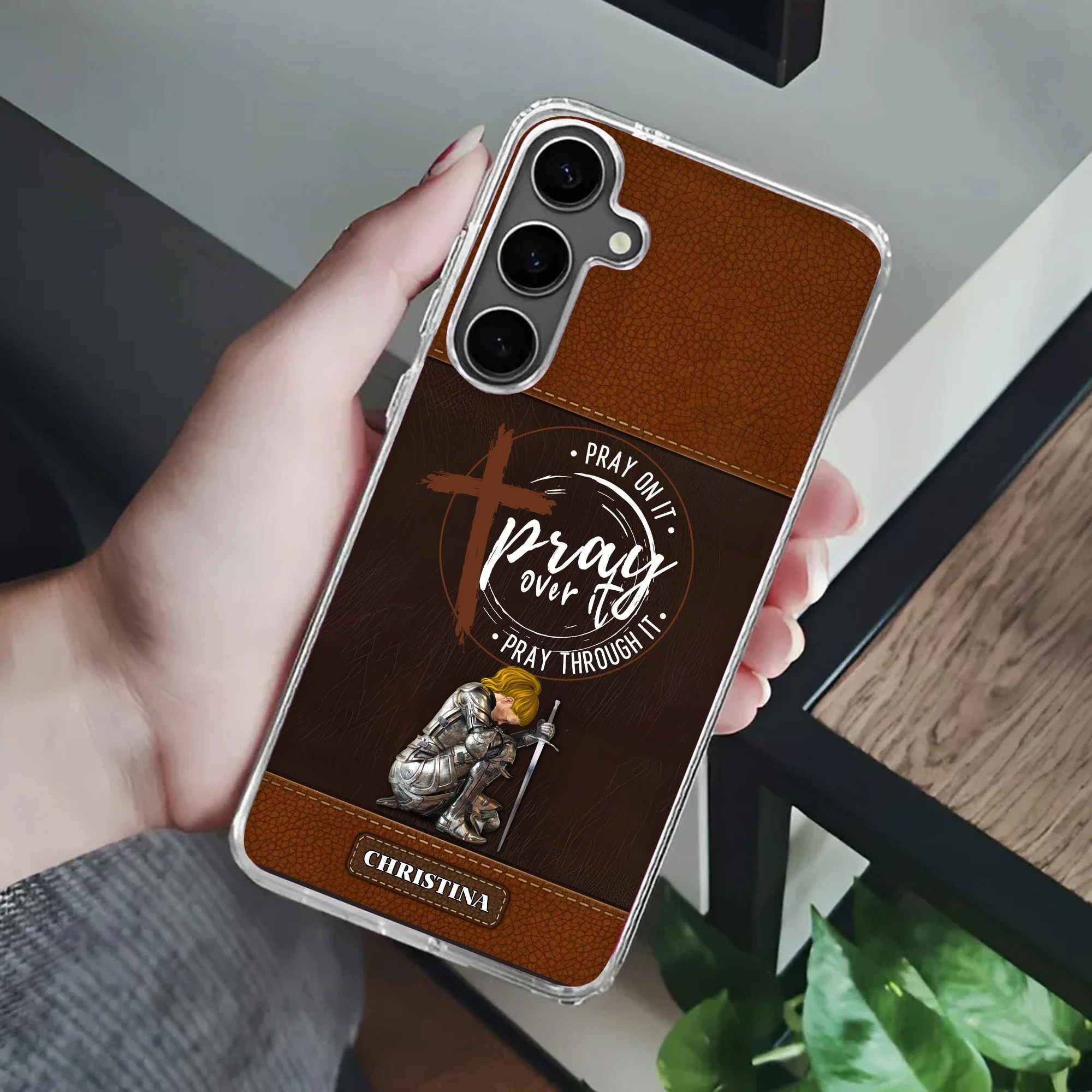 Pray On It Pray Over It Pray Through It - Personalized Phone Case | CLGOD03 TD118 - Image 4