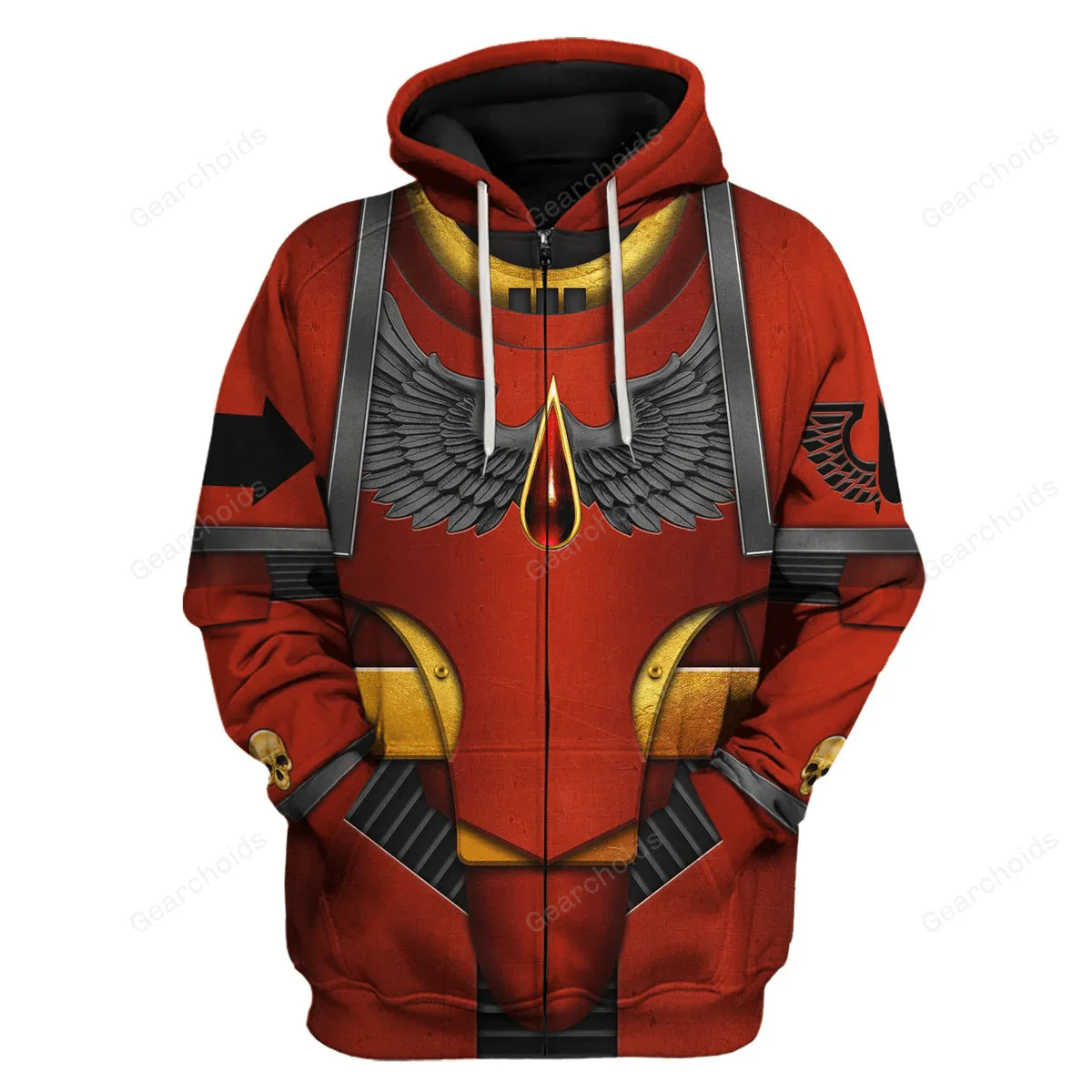 Pre-Heresy Blood Angels in Mark IV Maximus Power Armor - Costume Cosplay Hoodie Sweatshirt Sweatpants CSWRH192 - Image 3