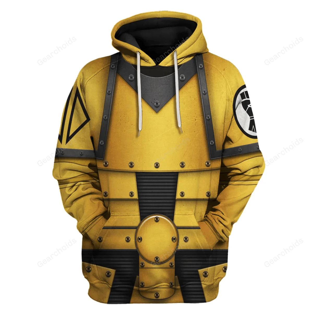 Pre-Heresy Imperial Fists In Mark II Crusade - Costume Cosplay Hoodie Sweatshirt Sweatpants CSWRH178 - Image 2