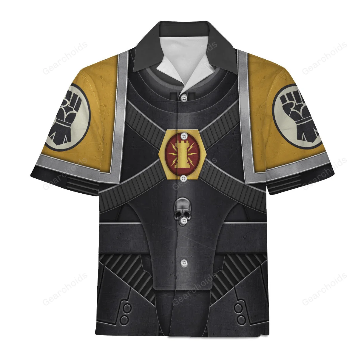 Pre-Heresy Imperial Fists in Mark IV Maximus Power Armor - Costume Cosplay Hoodie Sweatshirt Sweatpants CSWRH183 - Image 9