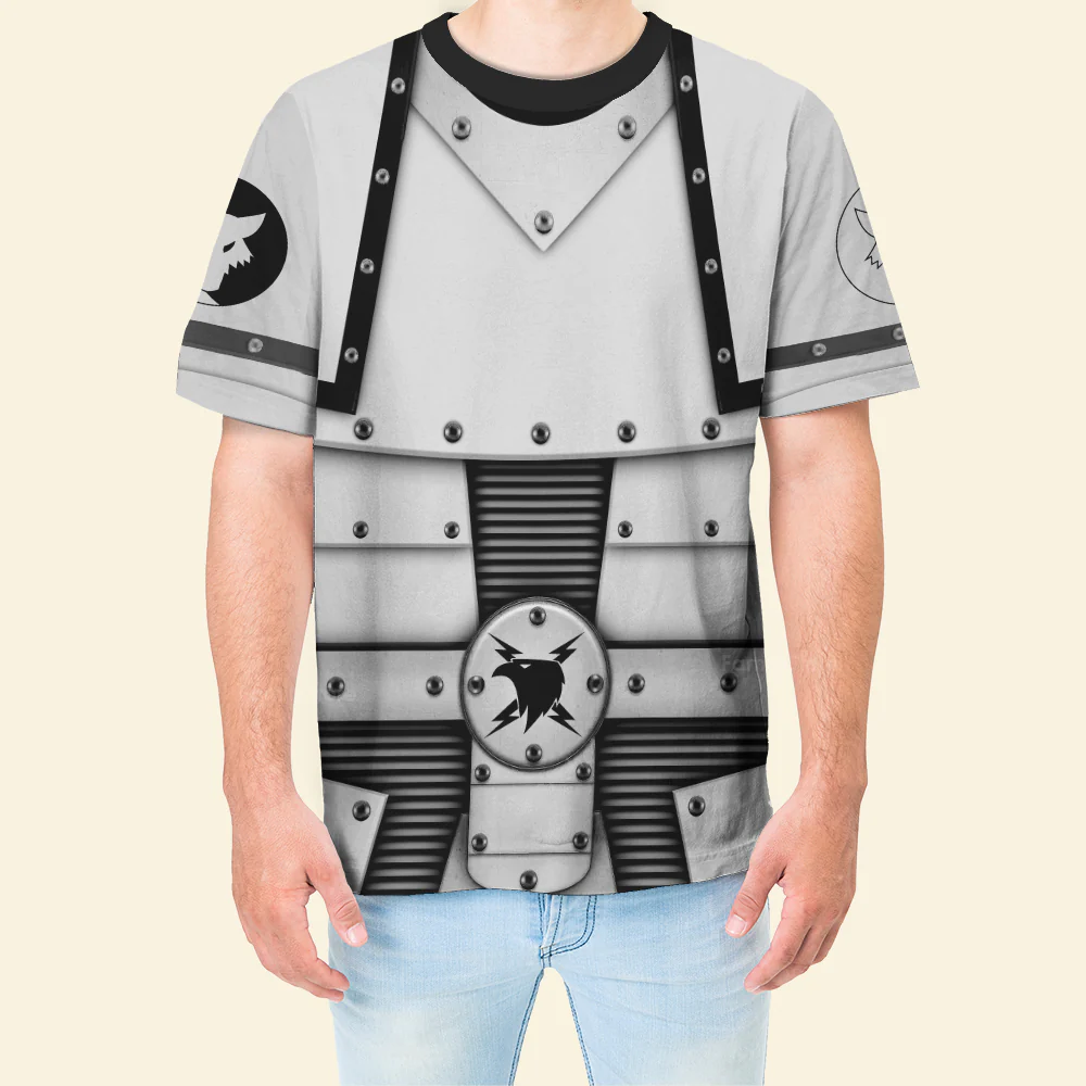Pre-Heresy Luna Wolves Legion Colour Scheme - Costume Cosplay T-shirt CSWRH017 - Image 4