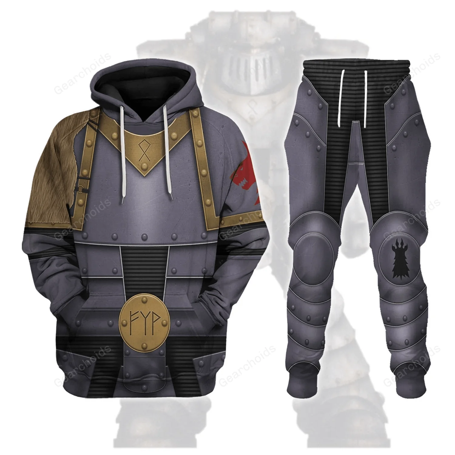 Pre-Heresy Space Wolf Legion in Mark II Crusade - Costume Cosplay Hoodie Sweatshirt Sweatpants CSWRH152