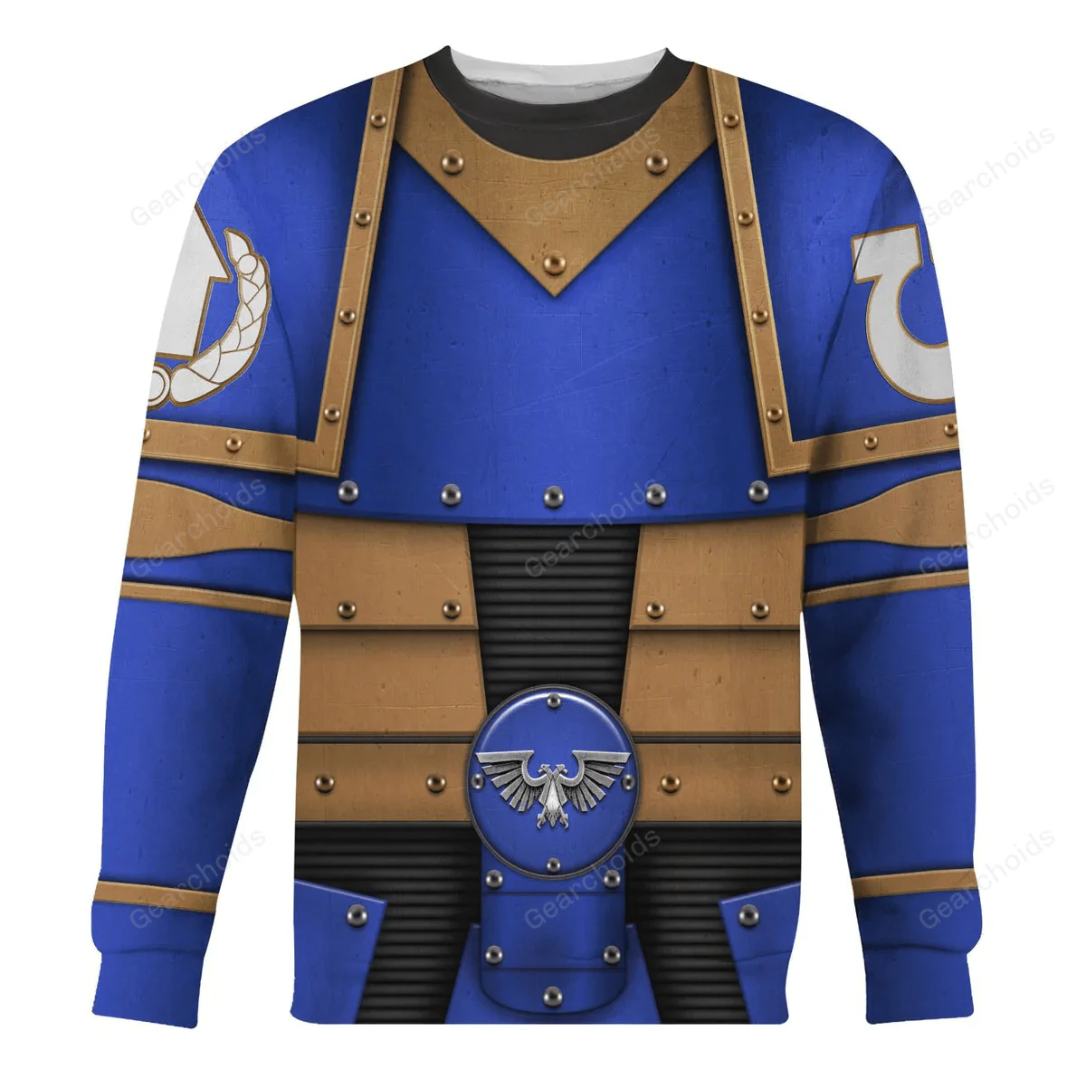 Pre-Heresy Ultramarines Legion In Mark II Crusade - Costume Cosplay Hoodie Sweatshirt Sweatpants CSWRH151 - Image 5