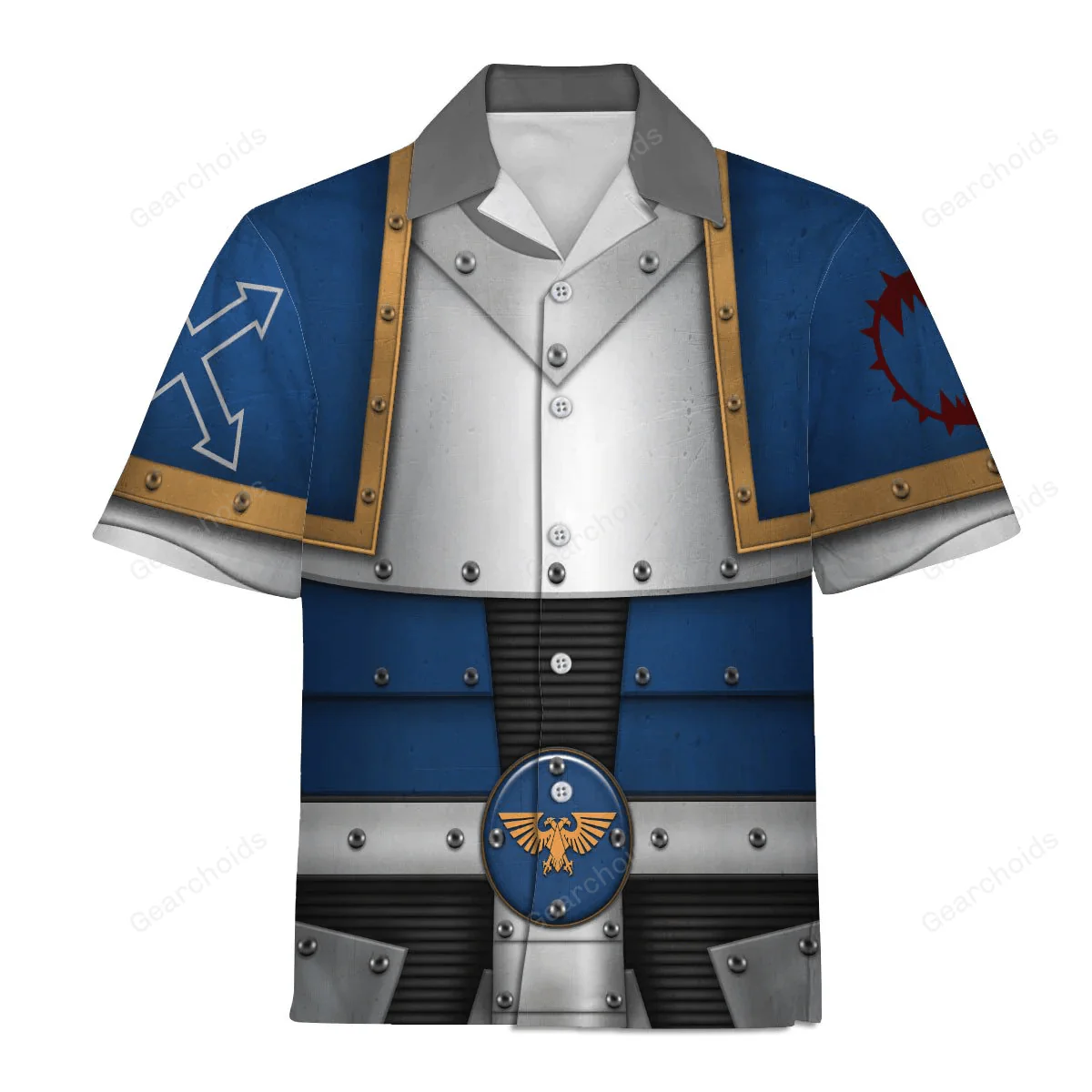 Pre-Heresy World Eaters Legion Colour Scheme - Costume Cosplay Hawaiian Shirt CSWRH070