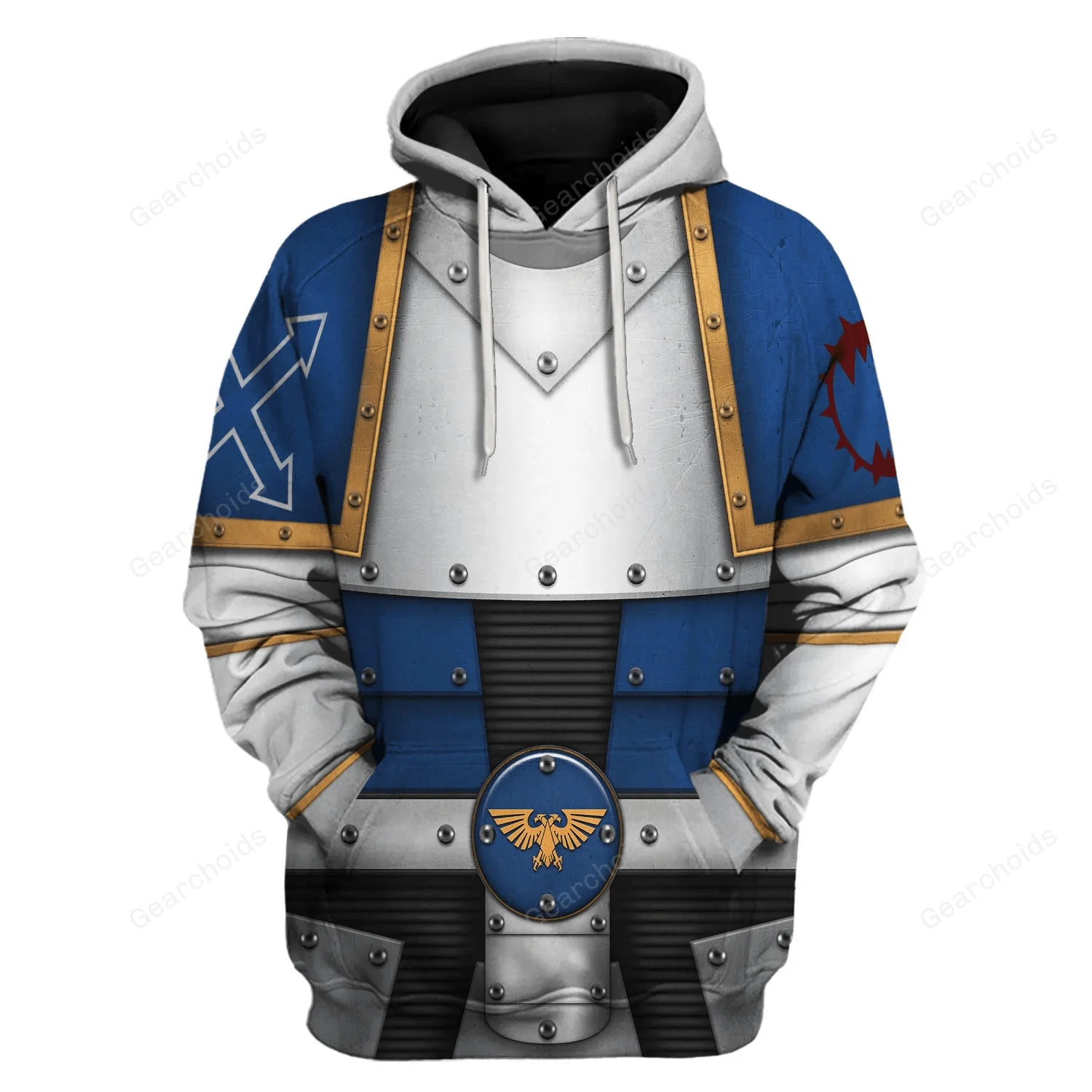 Pre-Heresy World Eaters Legion Colour Scheme - Costume Cosplay Hoodie Sweatshirt Sweatpants CSWRH070 - Image 2