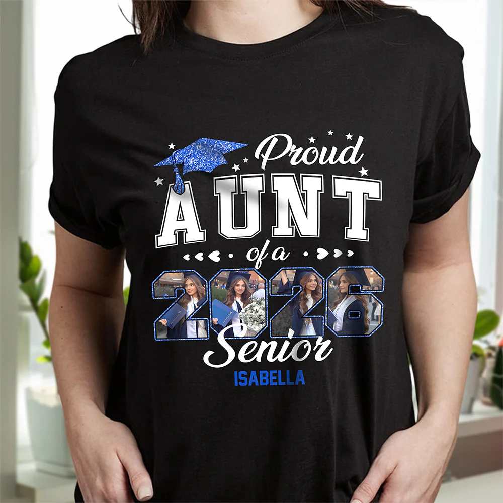 Proud Family Of A 2026 Senior Graduation - Personalized Shirt - Gift For Graduates - Image 2