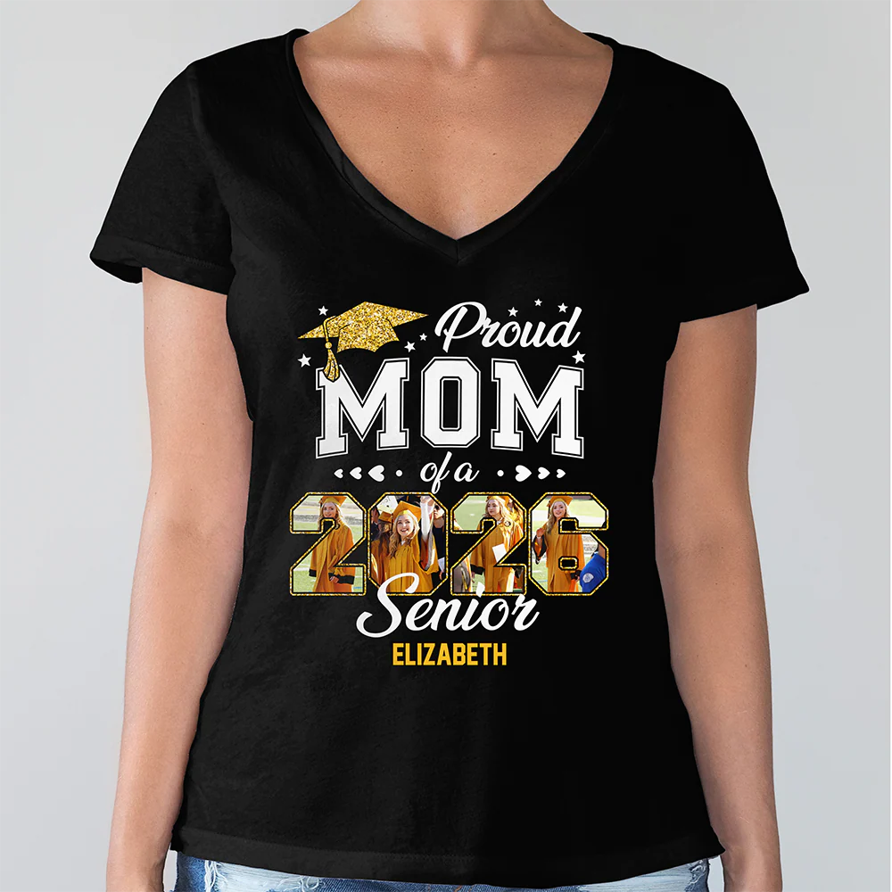 Proud Family Of A 2026 Senior Graduation - Personalized Shirt - Gift For Graduates - Image 3