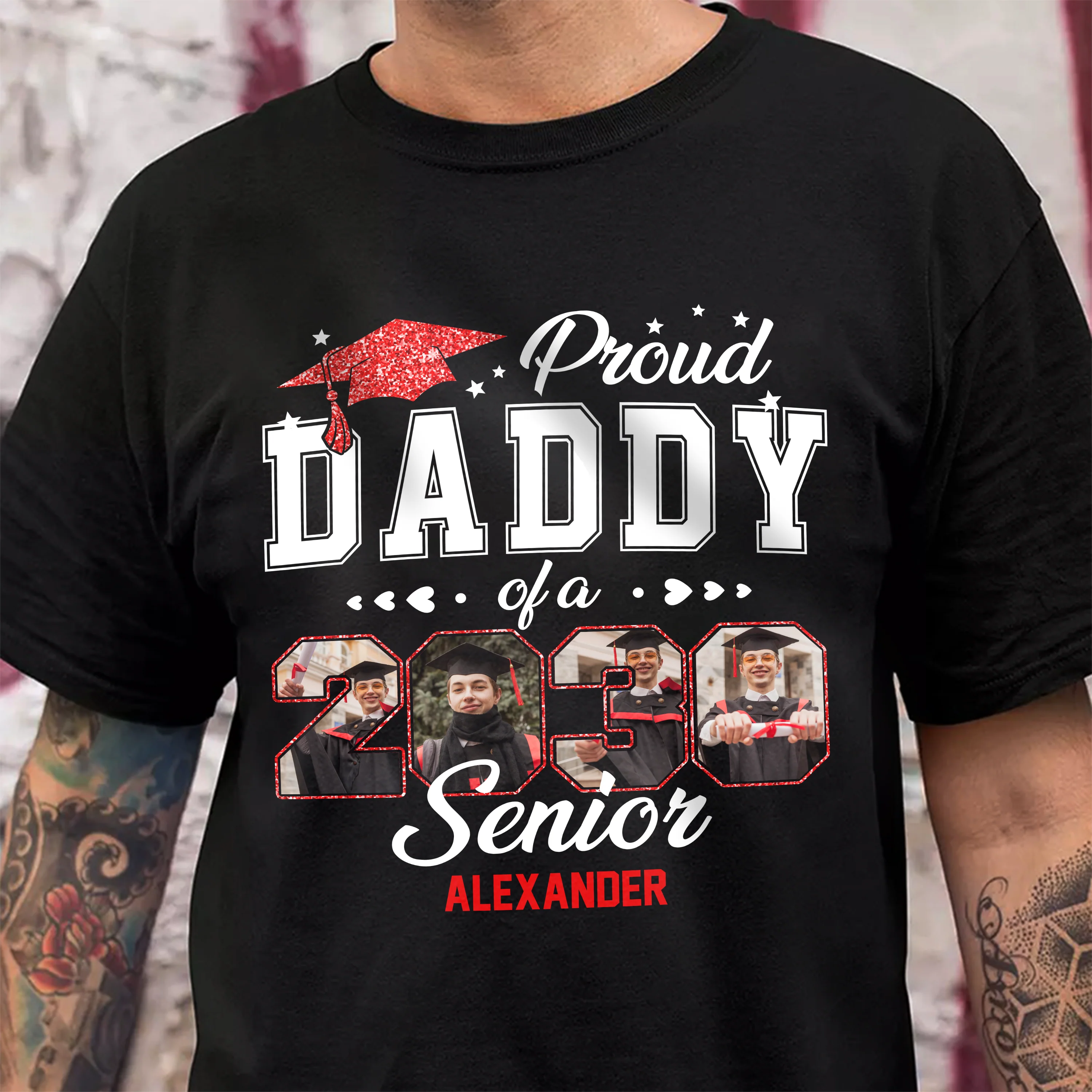 Proud Family Of A 2026 Senior Graduation - Personalized Shirt - Gift For Graduates - Image 4