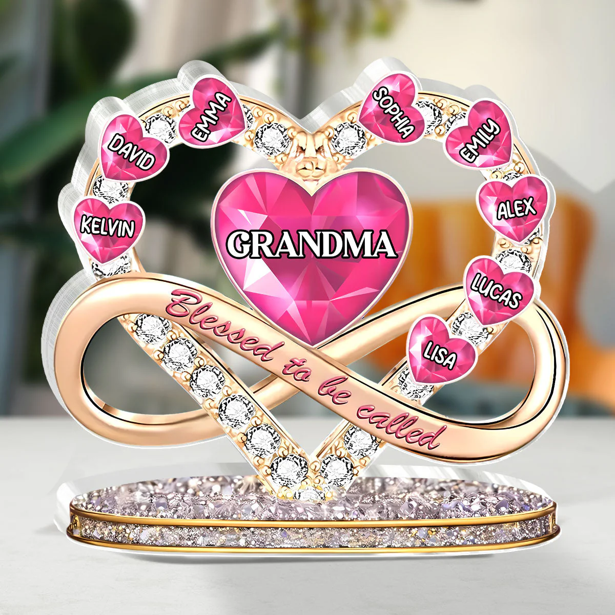 Proud To Be Called Grandma - Personalized Custom Shaped Acrylic Plaque - Christian Gift For Grandma BA01 - Image 2