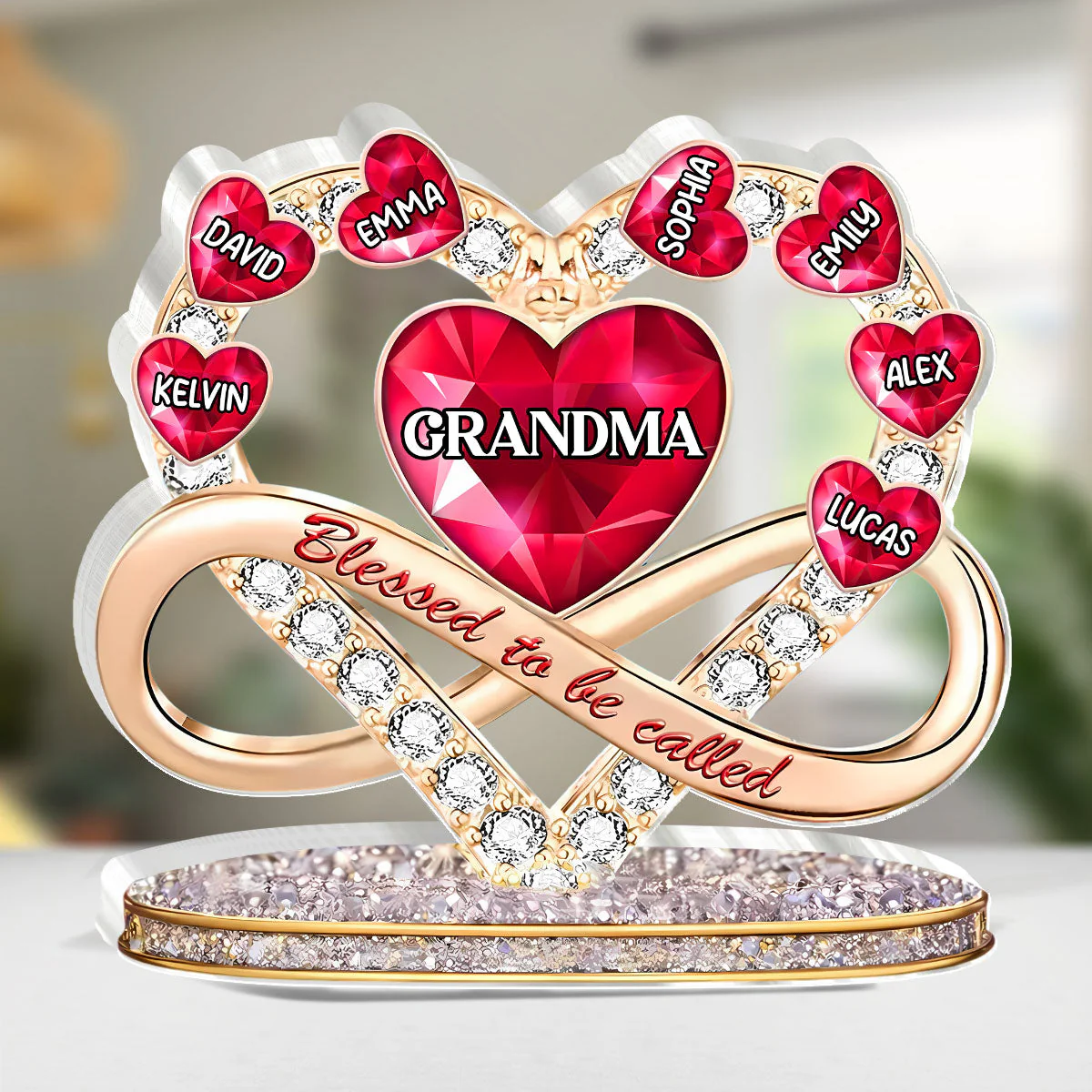 Proud To Be Called Grandma - Personalized Custom Shaped Acrylic Plaque - Christian Gift For Grandma BA01 - Image 3