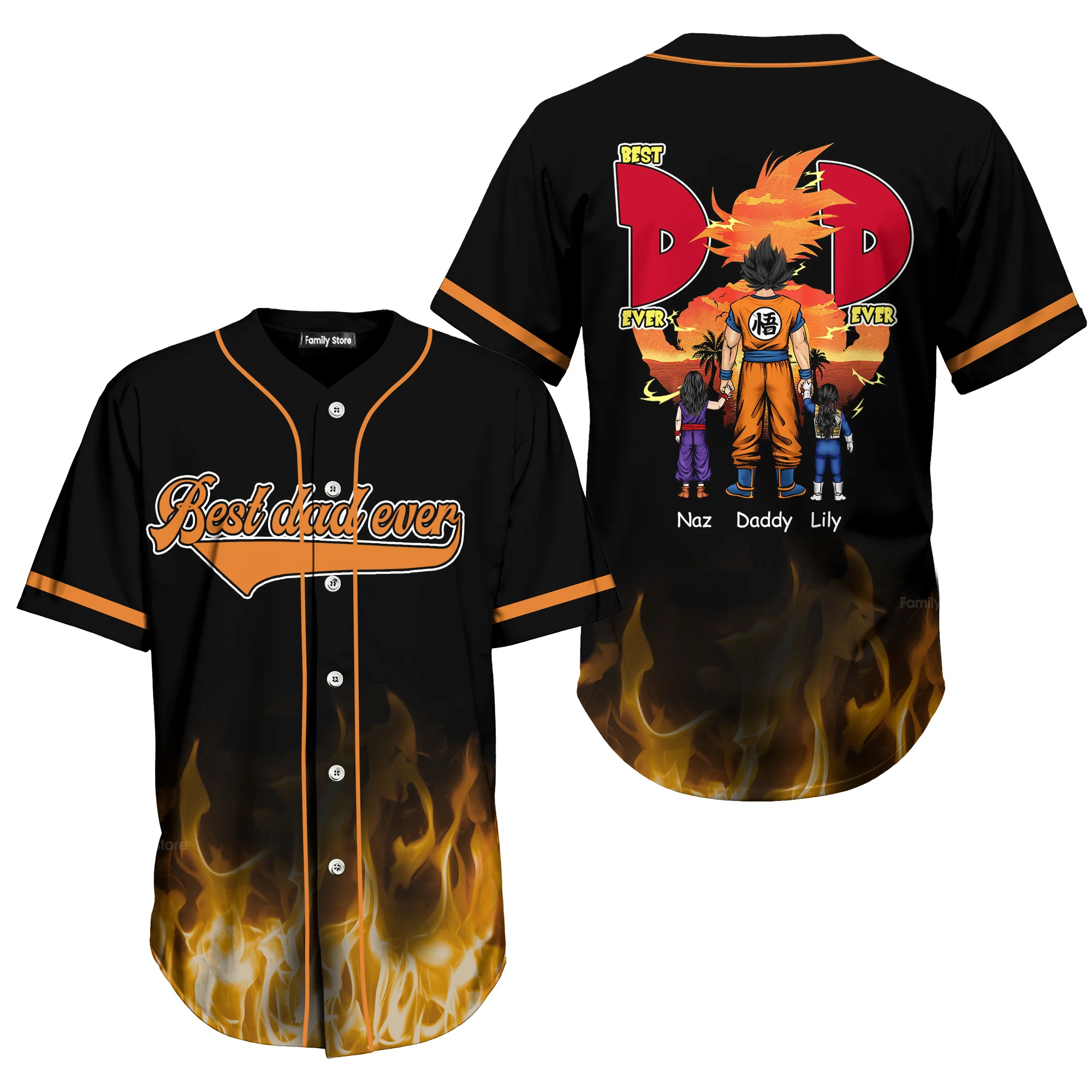PT DrBa Best Dad Ever - Personalized Baseball Jersey - Christant Gift For Him - Gift for Dad | CL03 - Image 20