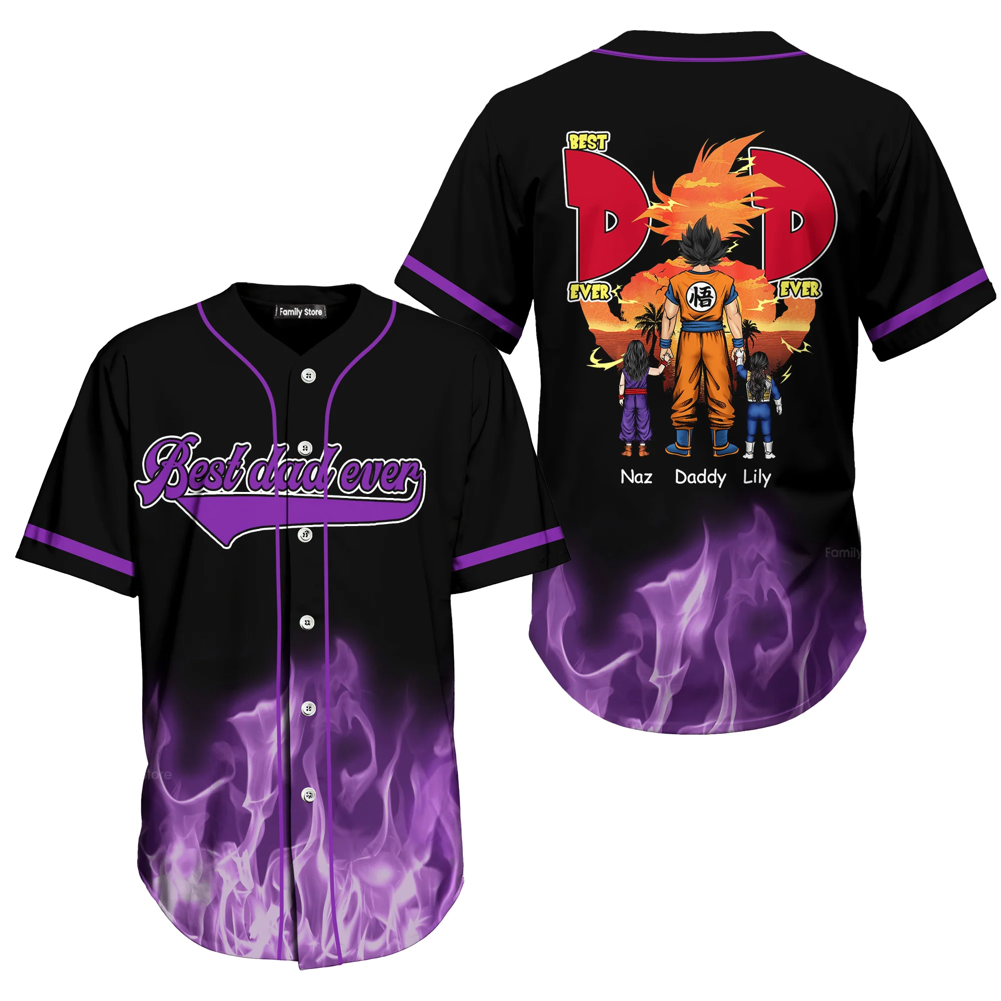 PT DrBa Best Dad Ever - Personalized Baseball Jersey - Christant Gift For Him - Gift for Dad | CL03 - Image 32