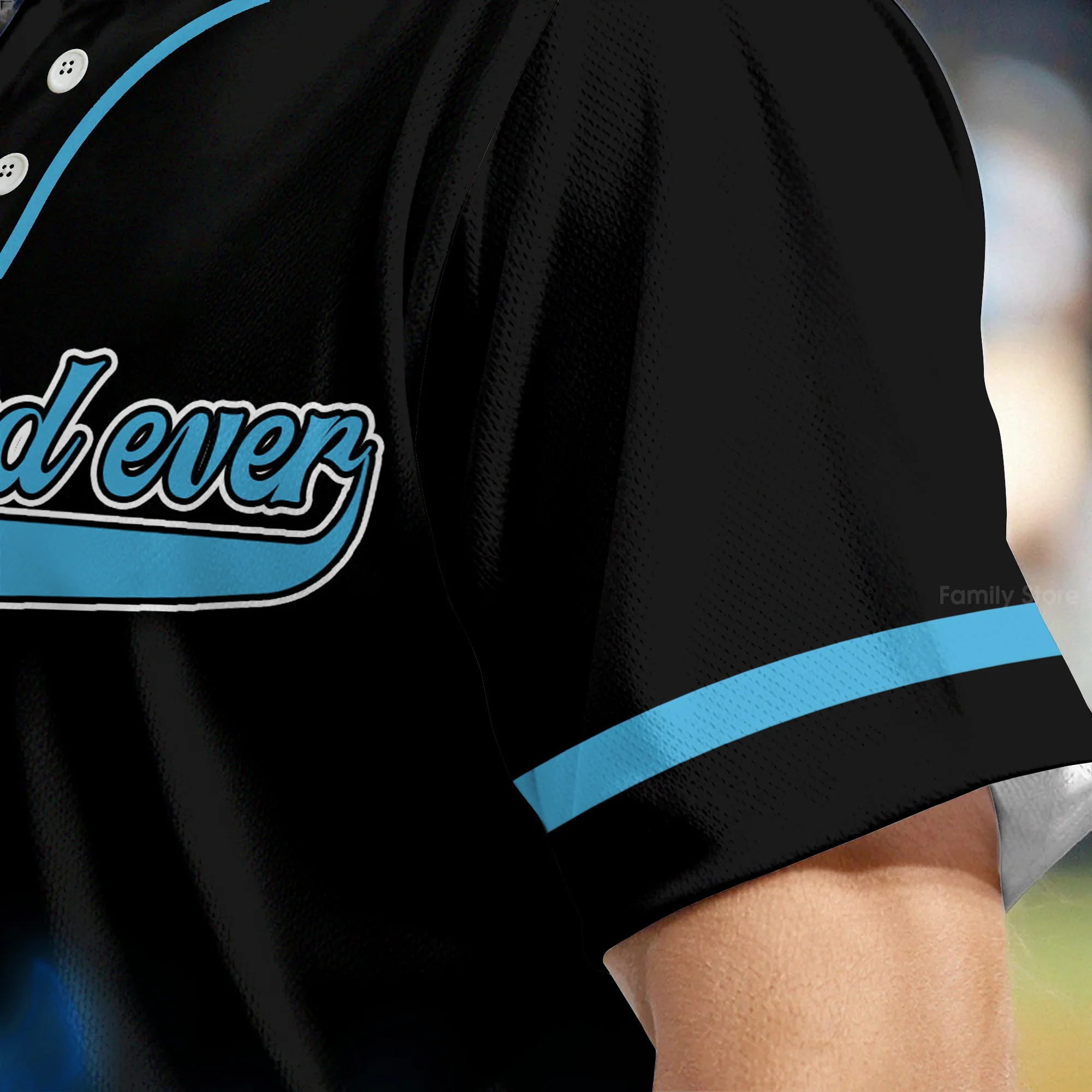 PT DrBa Best Dad Ever - Personalized Baseball Jersey - Christant Gift For Him - Gift for Dad | CL03 - Image 5